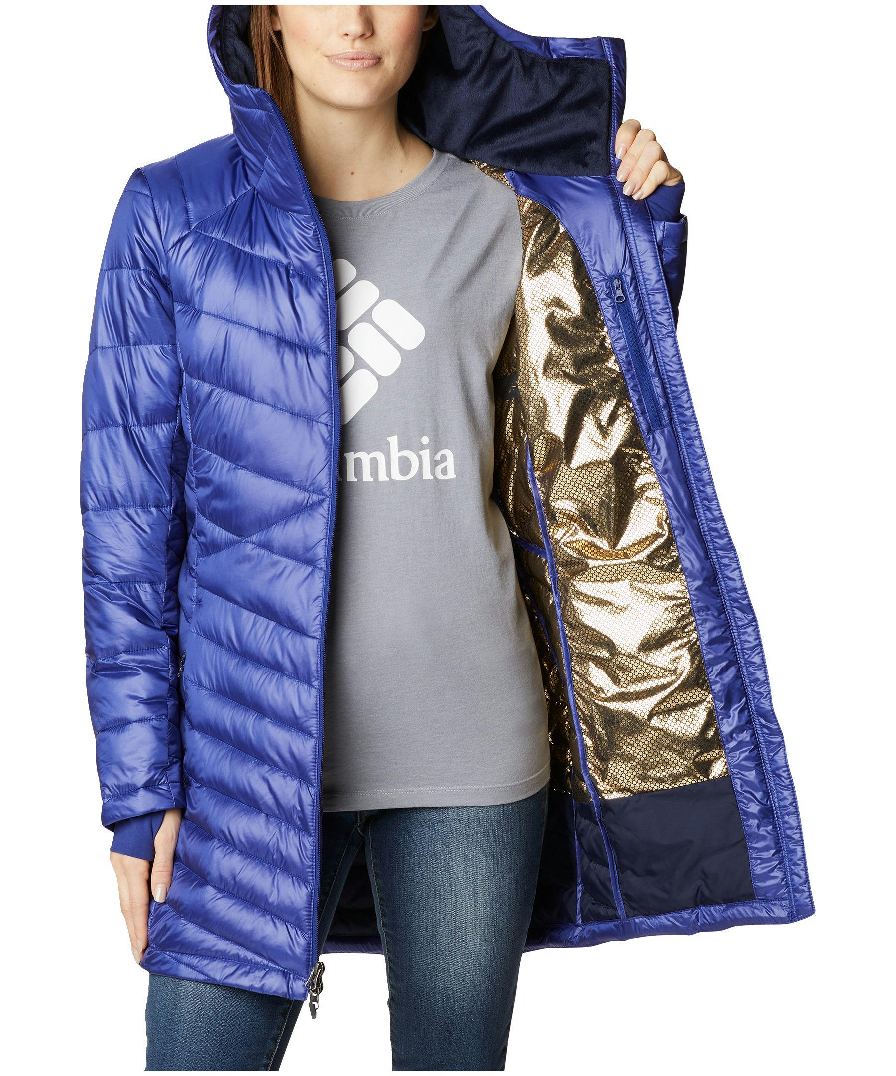 Columbia Women's Joy Peak Omni-Heat Infinity Water Resistant Insulated Mid Jacket