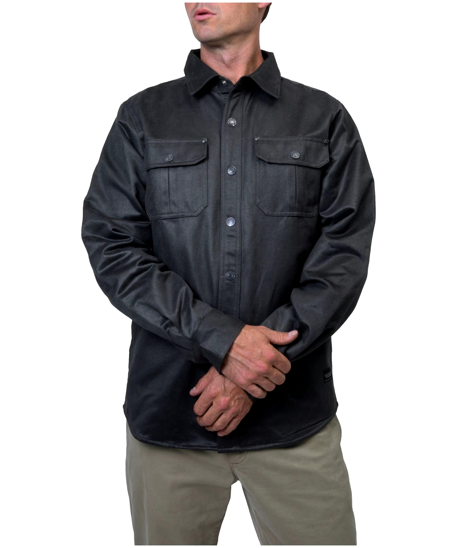 Silver Men's Lined Shacket