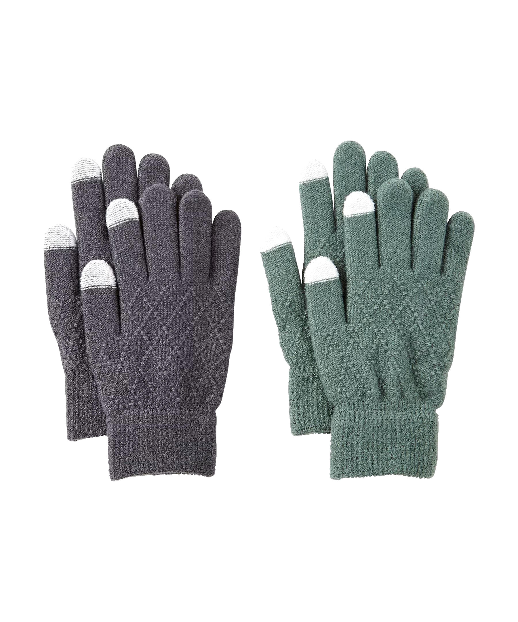 Denver Hayes Women's 2 Pack Textured Magic I-Touch Gloves