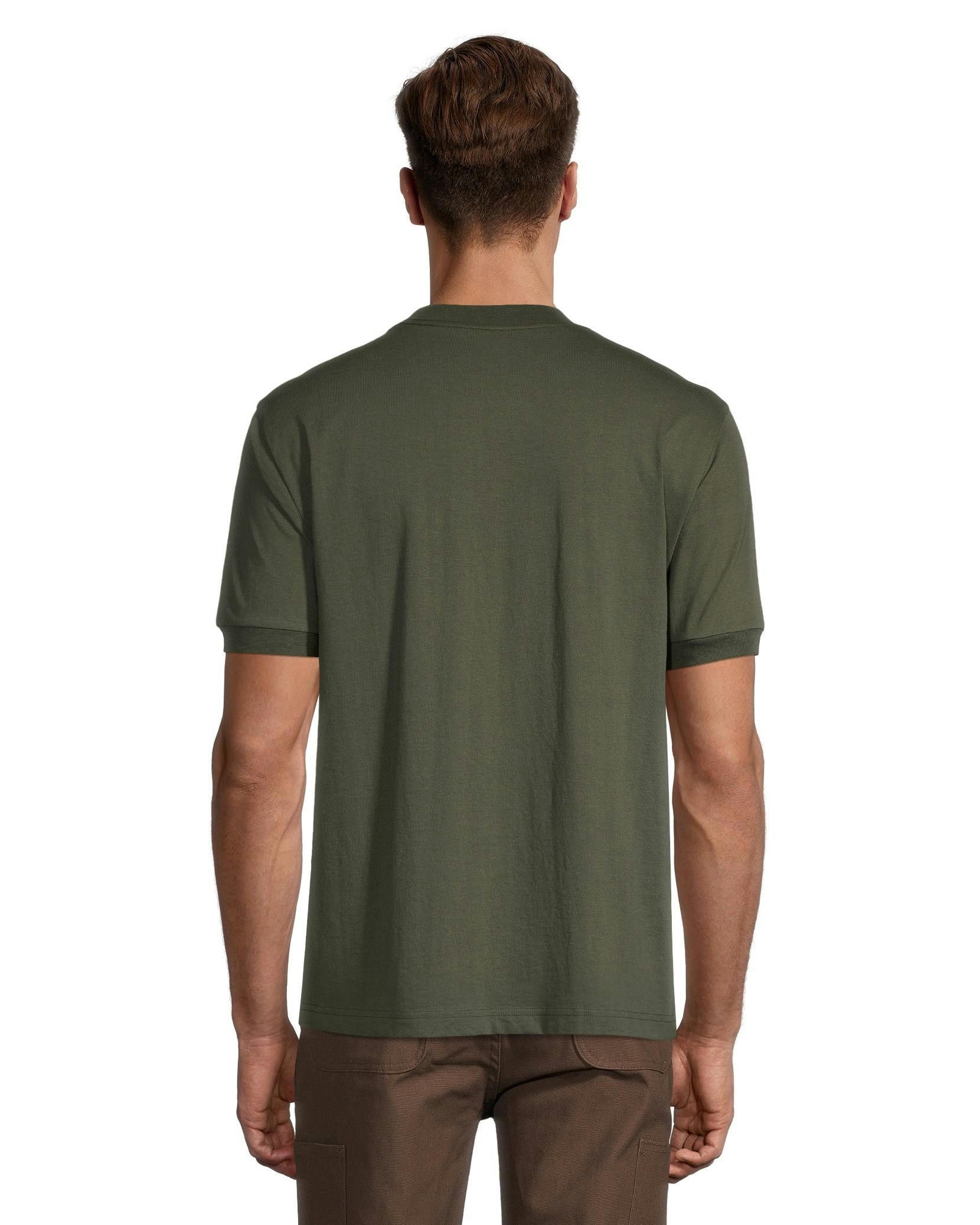 Aggressor Men's Crewneck Short Sleeve Solid Work T-Shirt With FRESHTECH