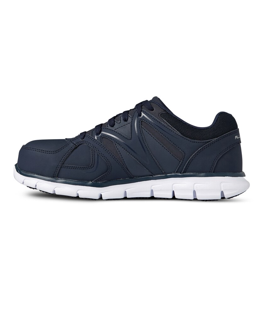 Skechers Work Men's Aluminum Toe Steel Plate SD Slip Resistant Athletic Shoes - Navy