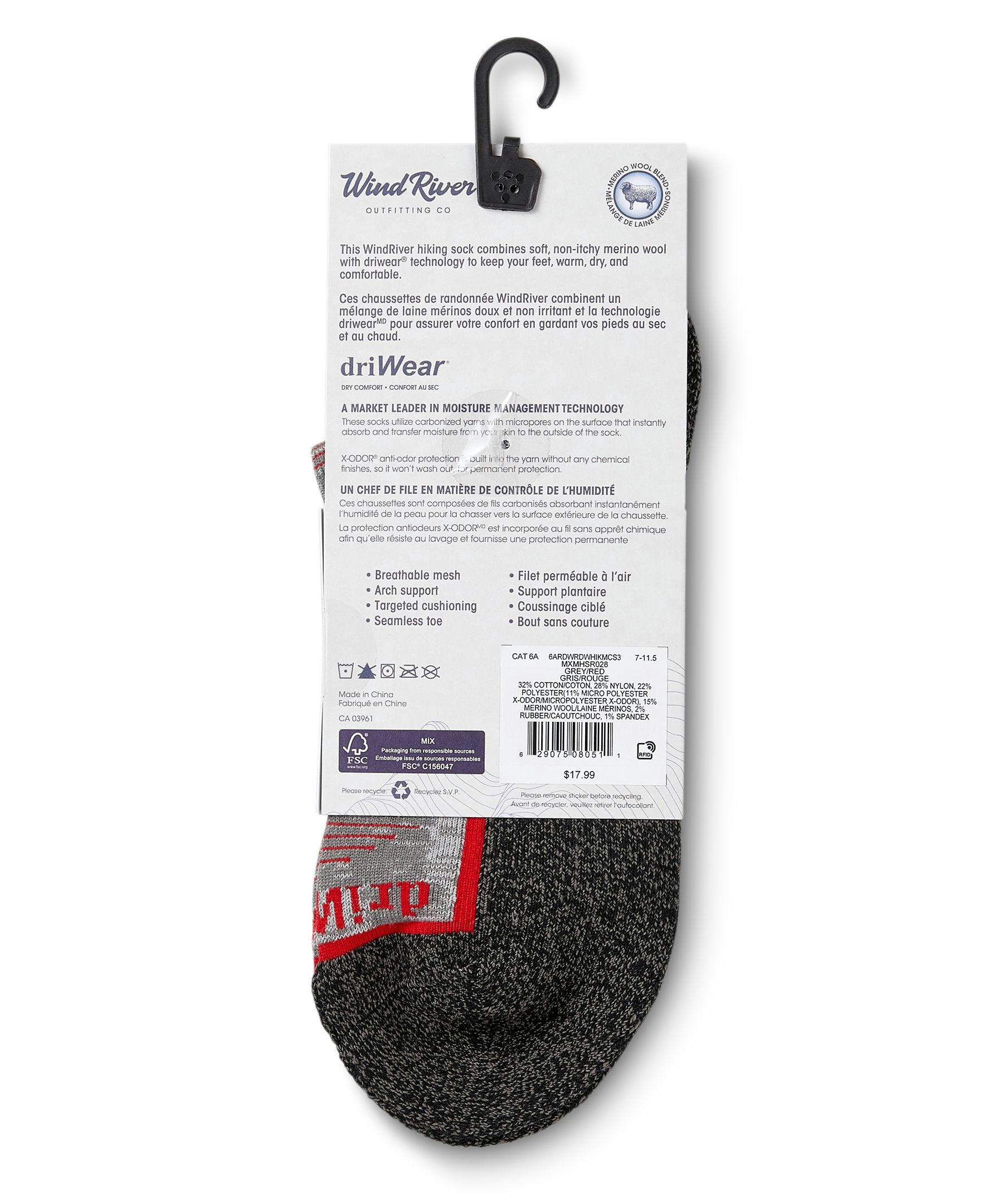 Men's driWear Hiking Mid-Crew Socks