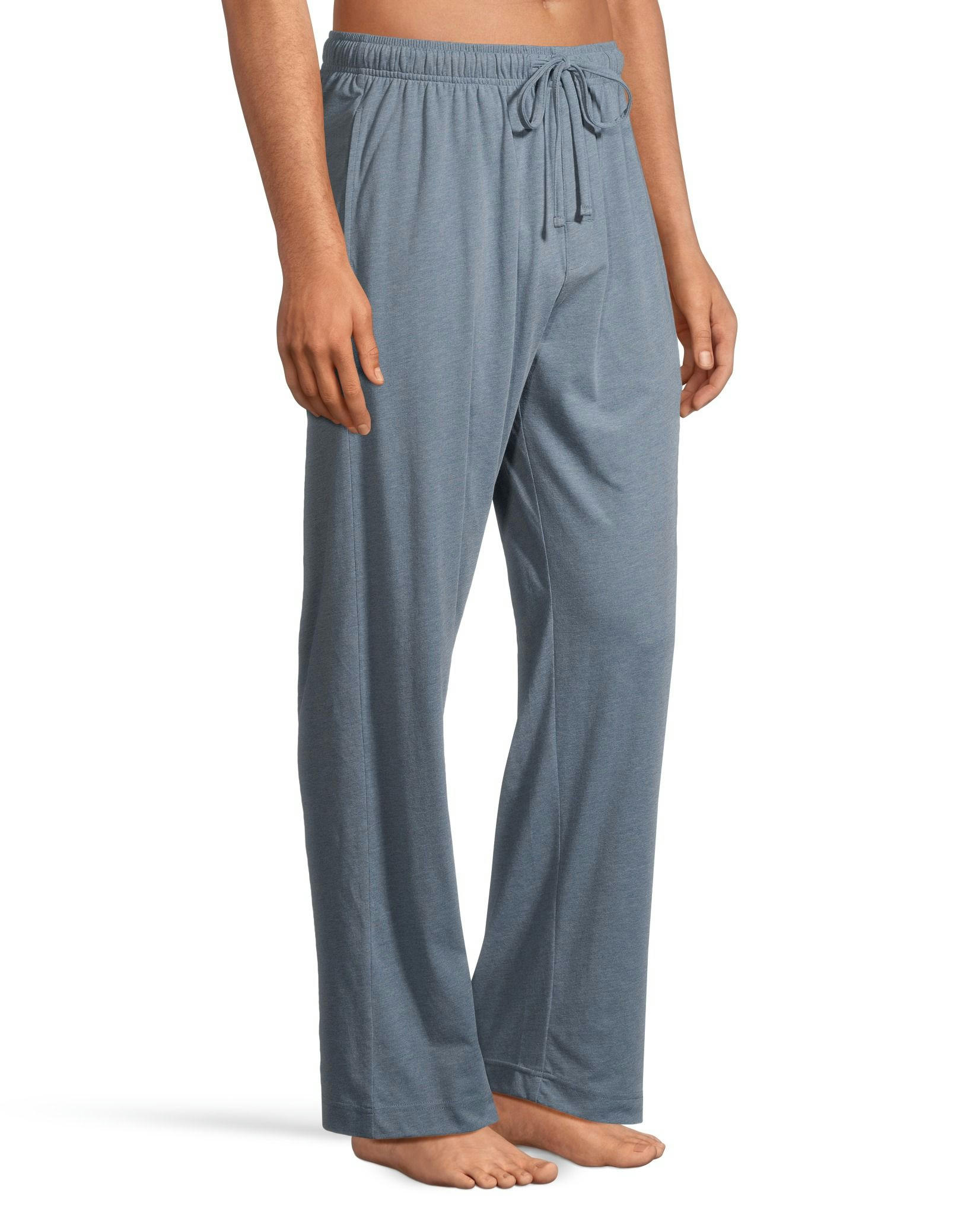 Men's Jersey Lounge Pants With Elastic Waistband and Drawstring