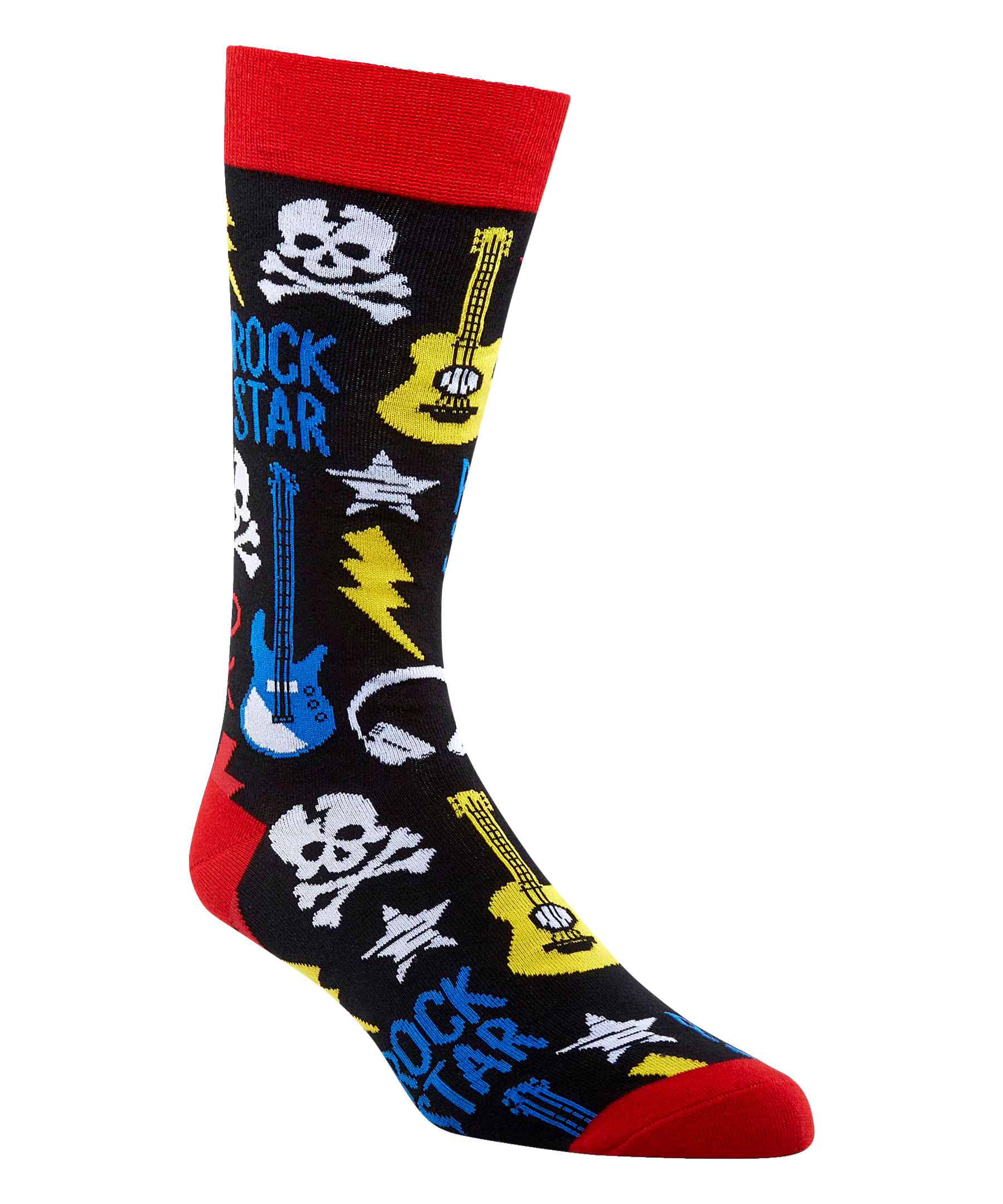 Denver Hayes Men's Novelty Pattern Crew Socks