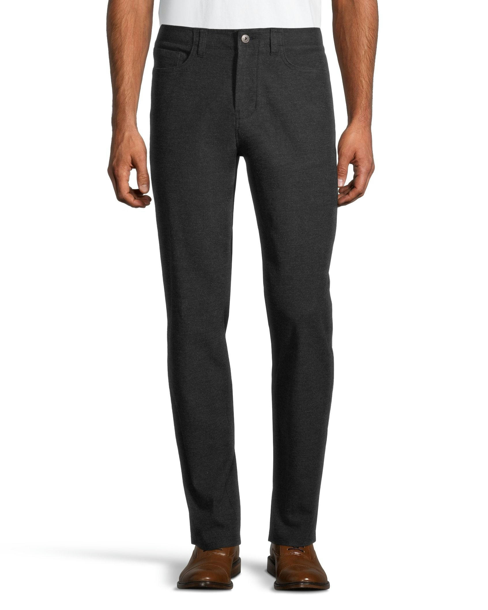 Denver Hayes Men's Stretch 5 Pocket Athletic Chinos – Brushed