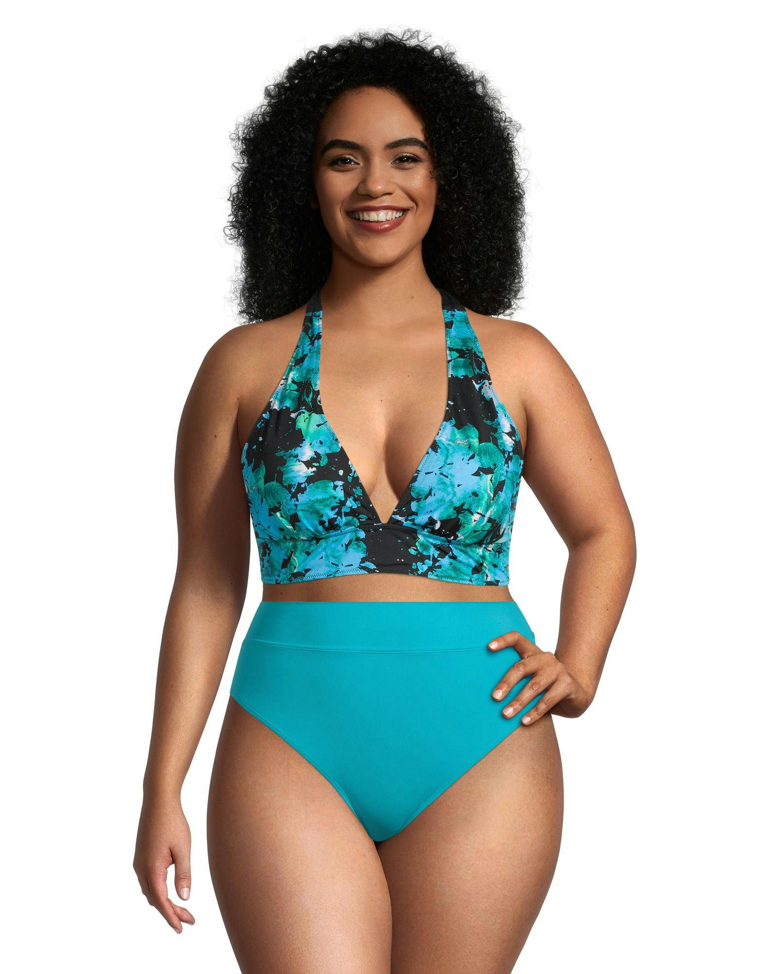 Women's High Waisted Retro Fit Bikini Swim Bottom