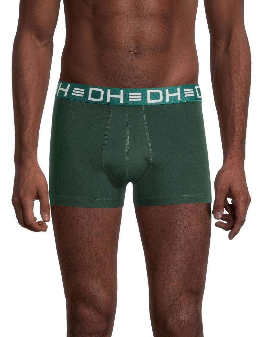 Denver Hayes Men's 2 Pack Fashion Side X Side Cotton Stretch Trunk Briefs with Elastic Waistband