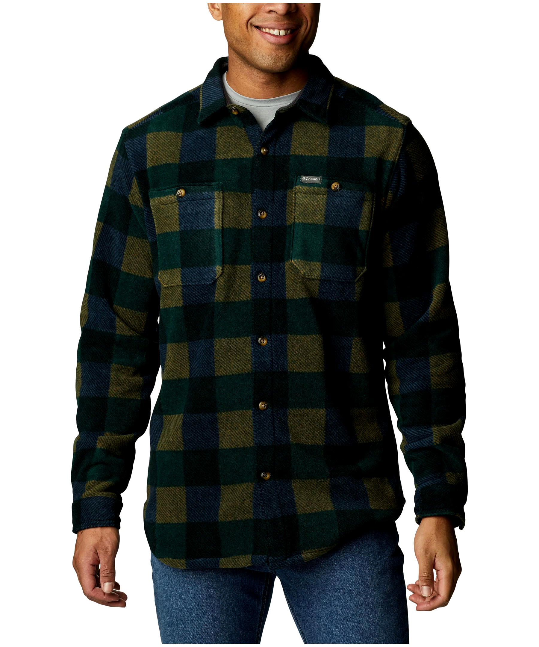 Columbia Men's Flare Gun Fleece Long Sleeve Shirt Jacket