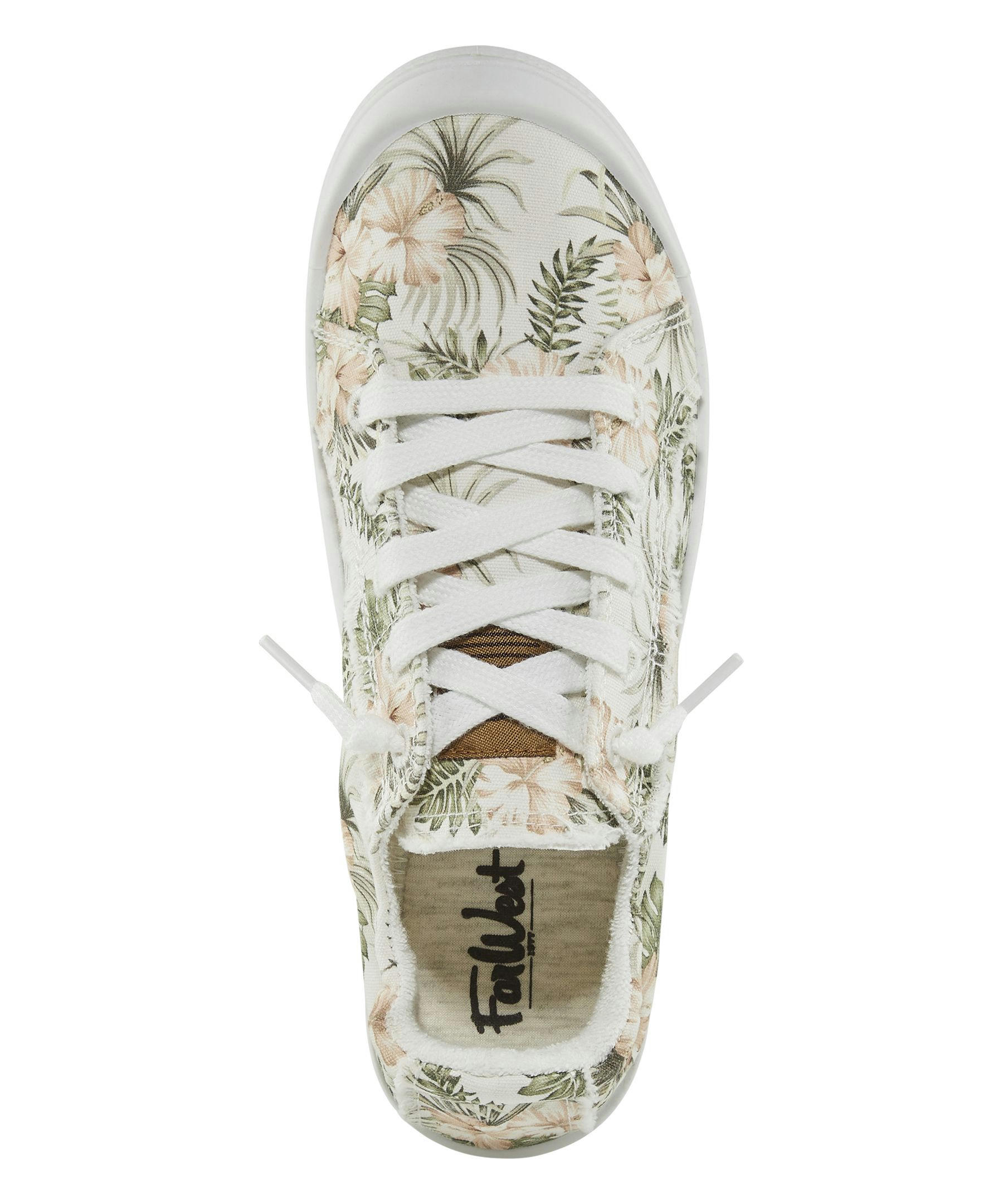 FarWest Women's Sky Slip On Canvas Sneakers