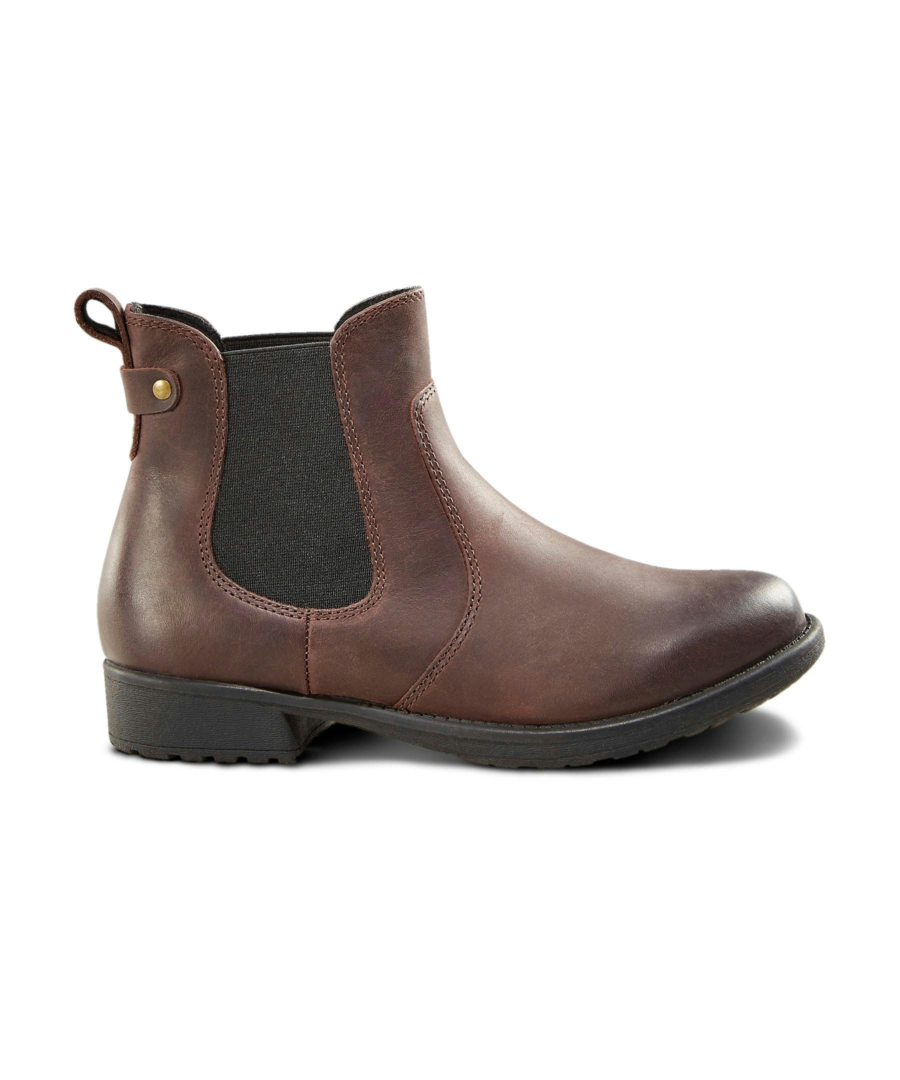 Women's Ainsley Quad Comfort Chelsea Leather Boots - Oxblood