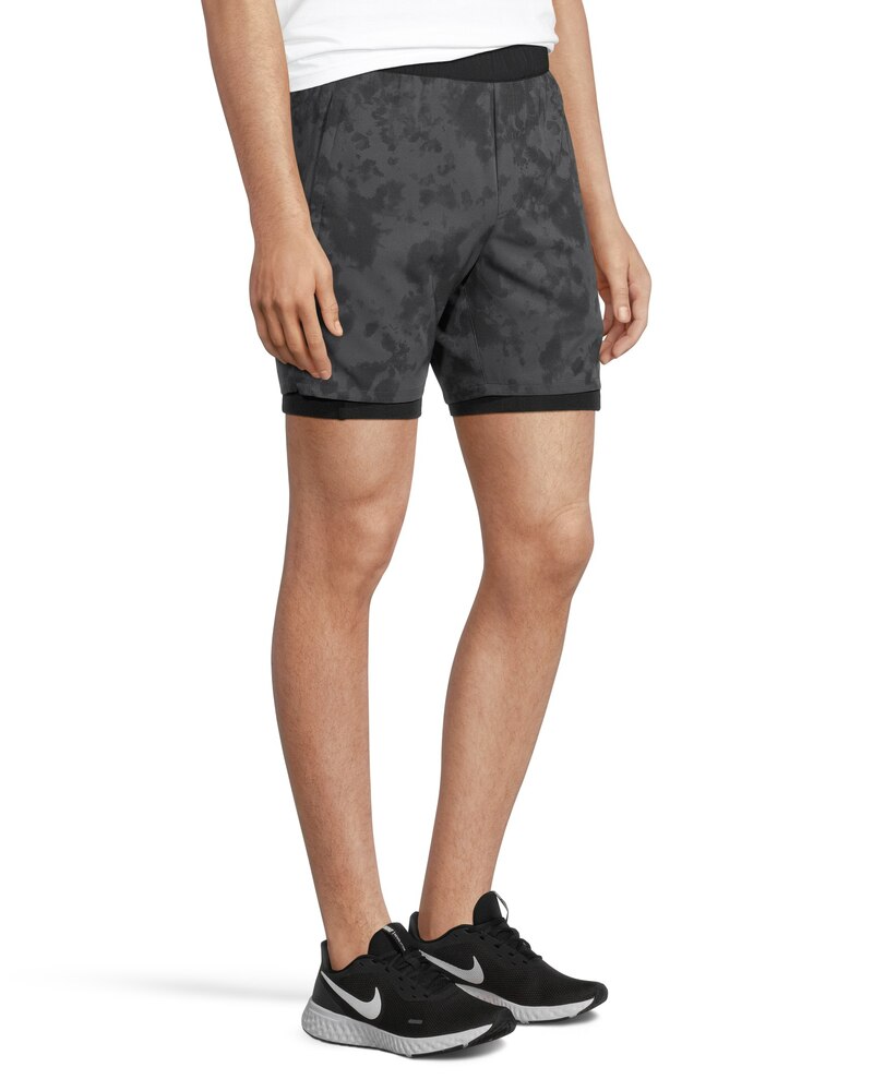 Matrix Men's 2-in-1 Mid Rise Relaxed Fit FreshTech Stretch Woven Shorts