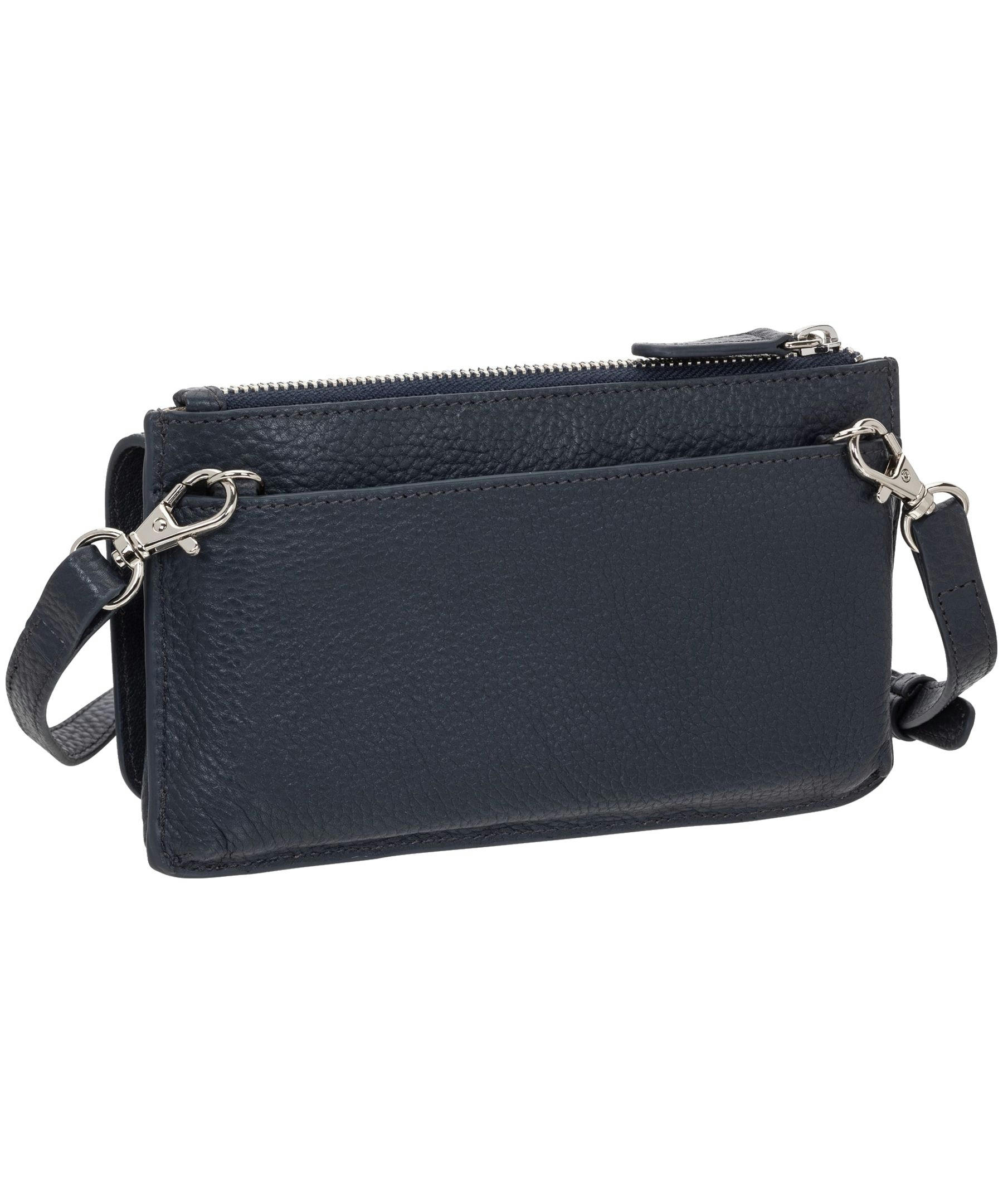 Mancini Leather Goods Women's Pebelled RFID Secure Crossbody Wallet