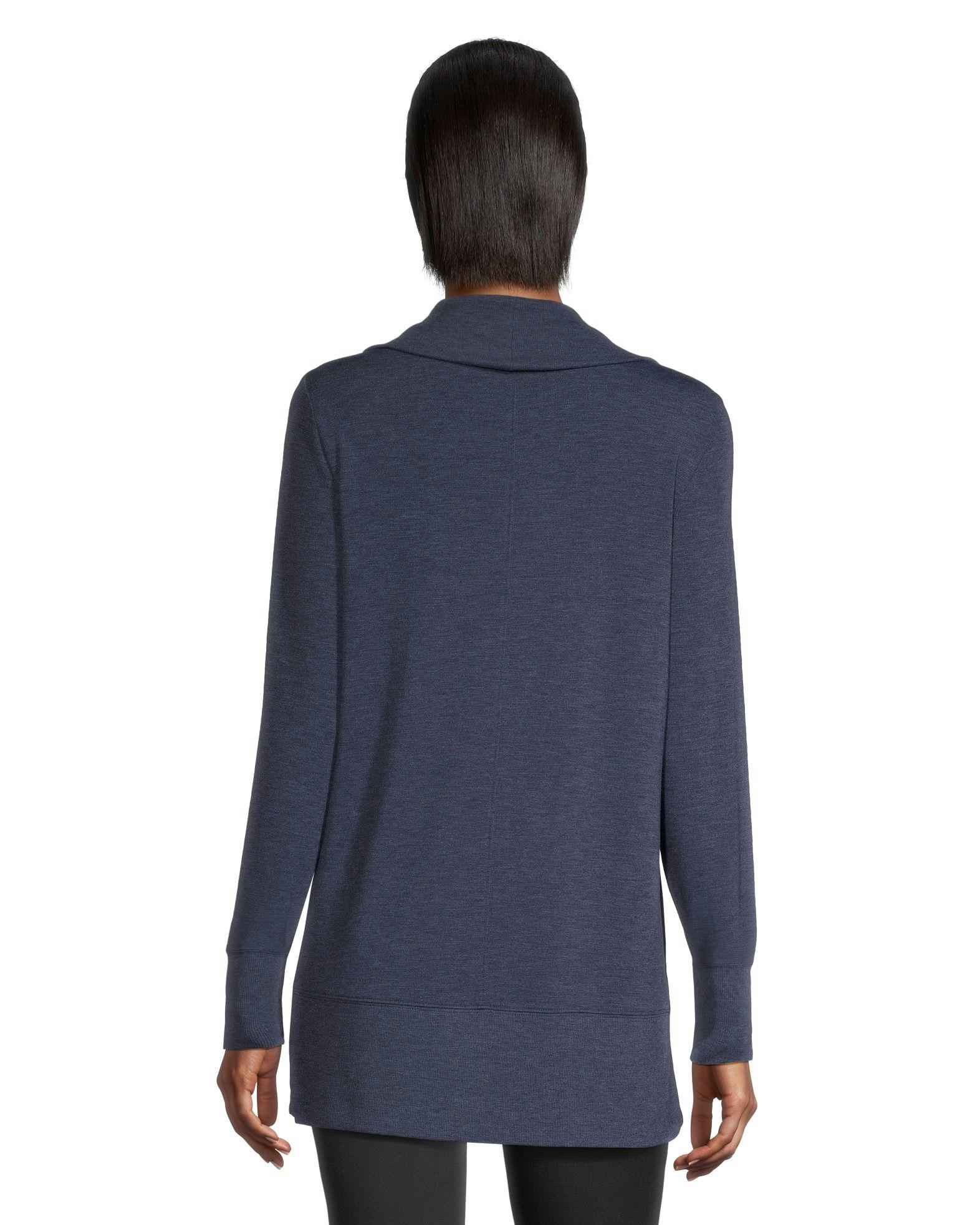 Shambhala Women's Semi-Fitted French Terry Open Cardigan