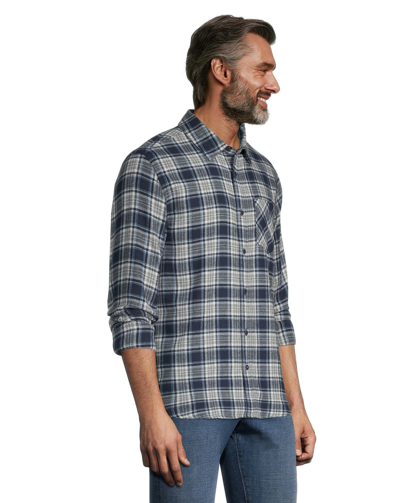 Boston Traders Men's Classic Plaid Flannel Shirt