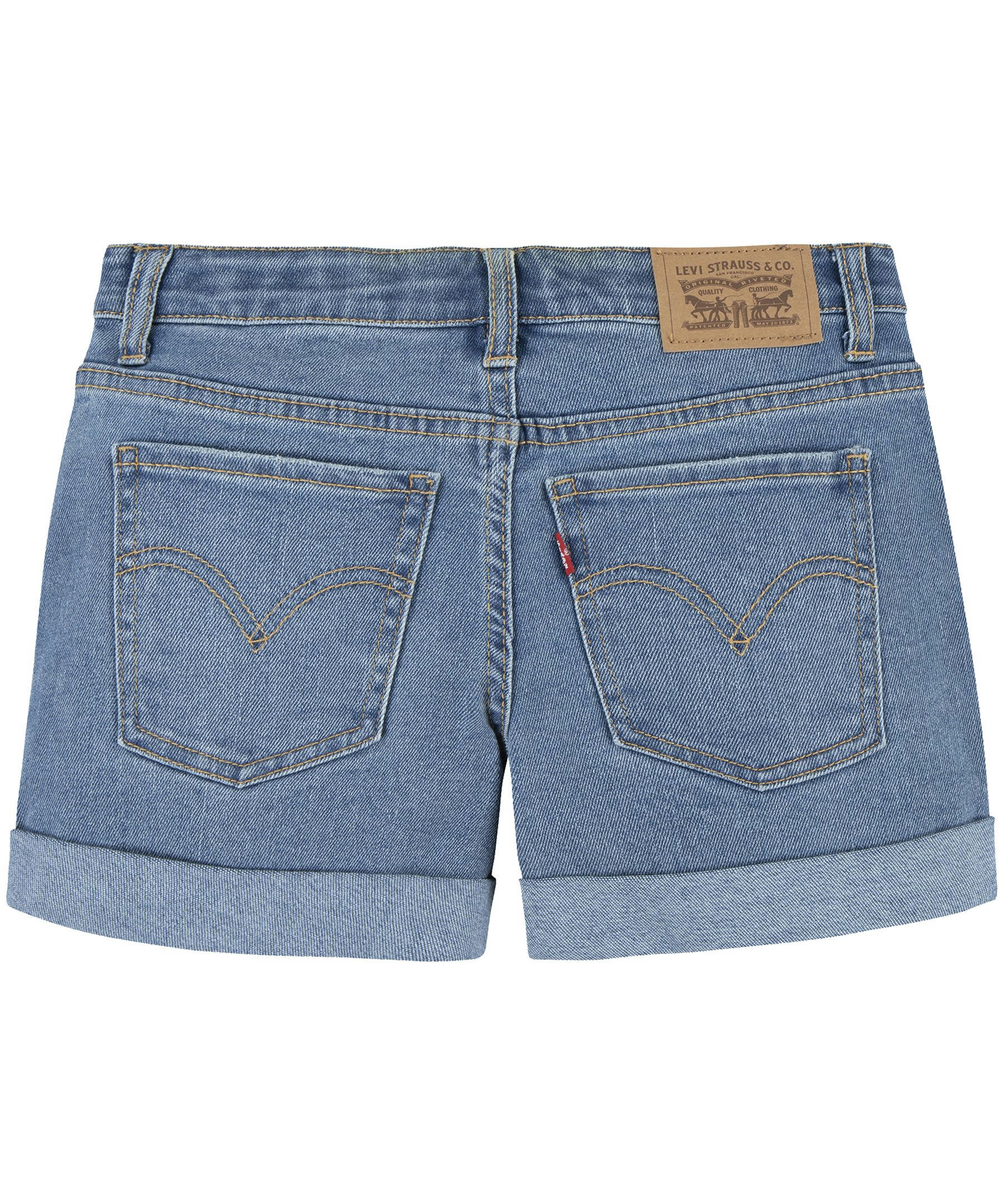 Levi's Youth Unisex Relaxed Fit Adjustable Waist Girlfriend Shorts