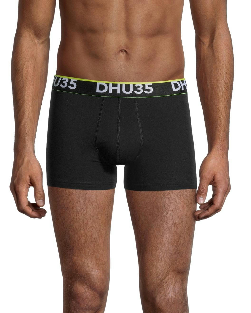 Denver Hayes Men's 2 Pack Fashion Side X Side Cotton Stretch Trunk Briefs with Elastic Waistband