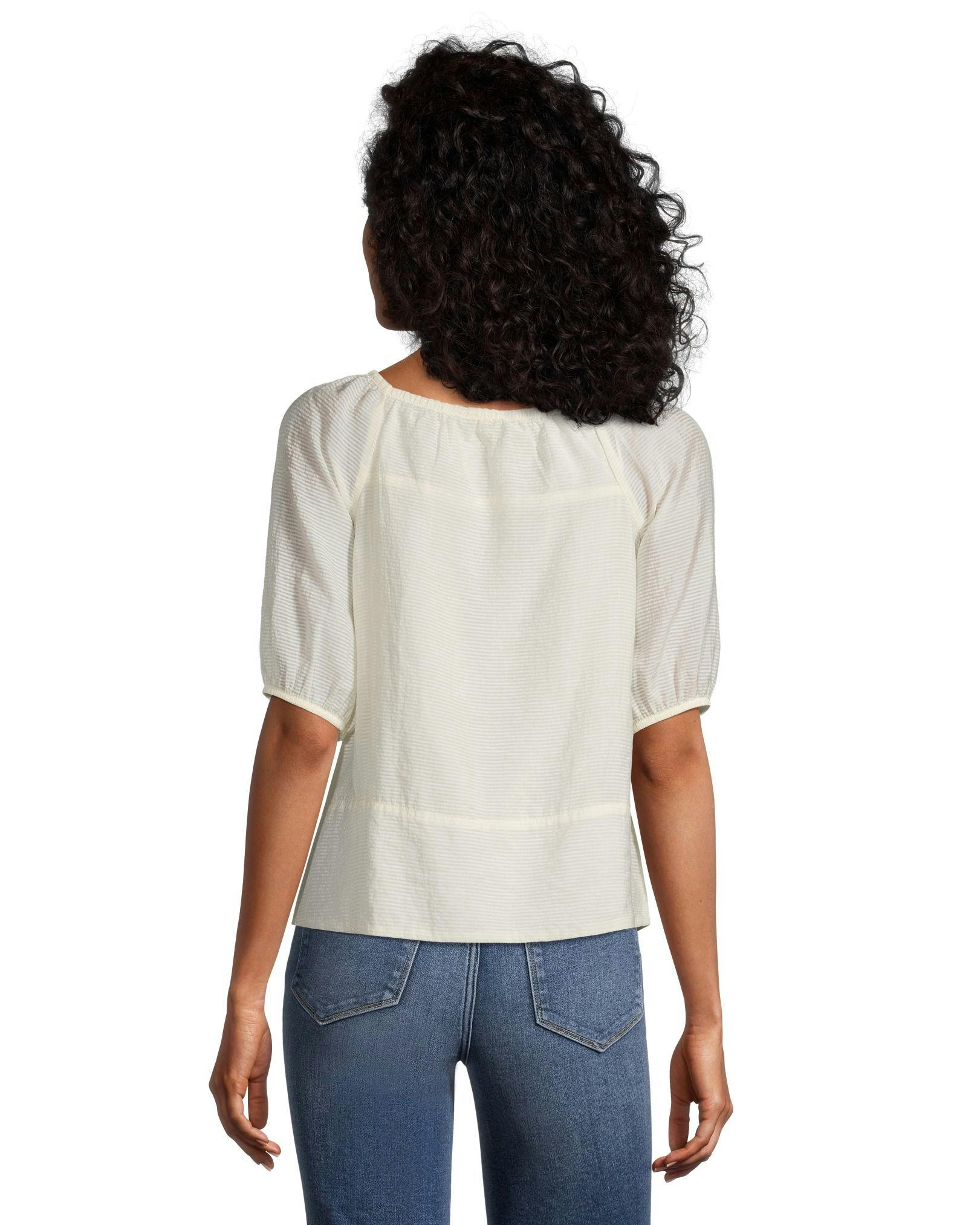 Women's Square Neck Peplum Blouse