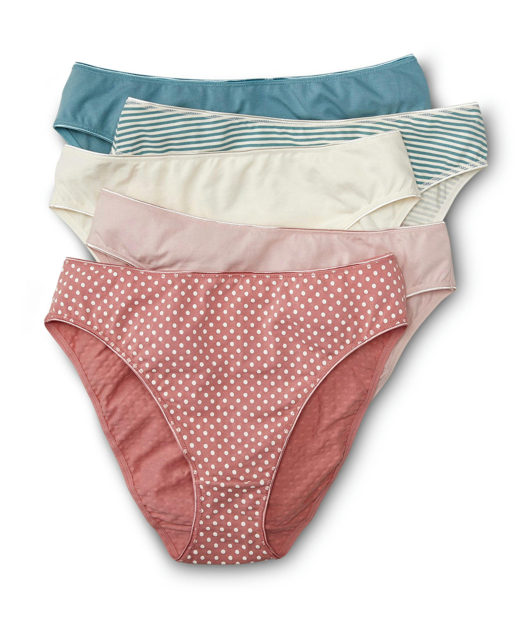Denver Hayes Women's 5-pack Cotton Stretch Hi-Cut Underwear