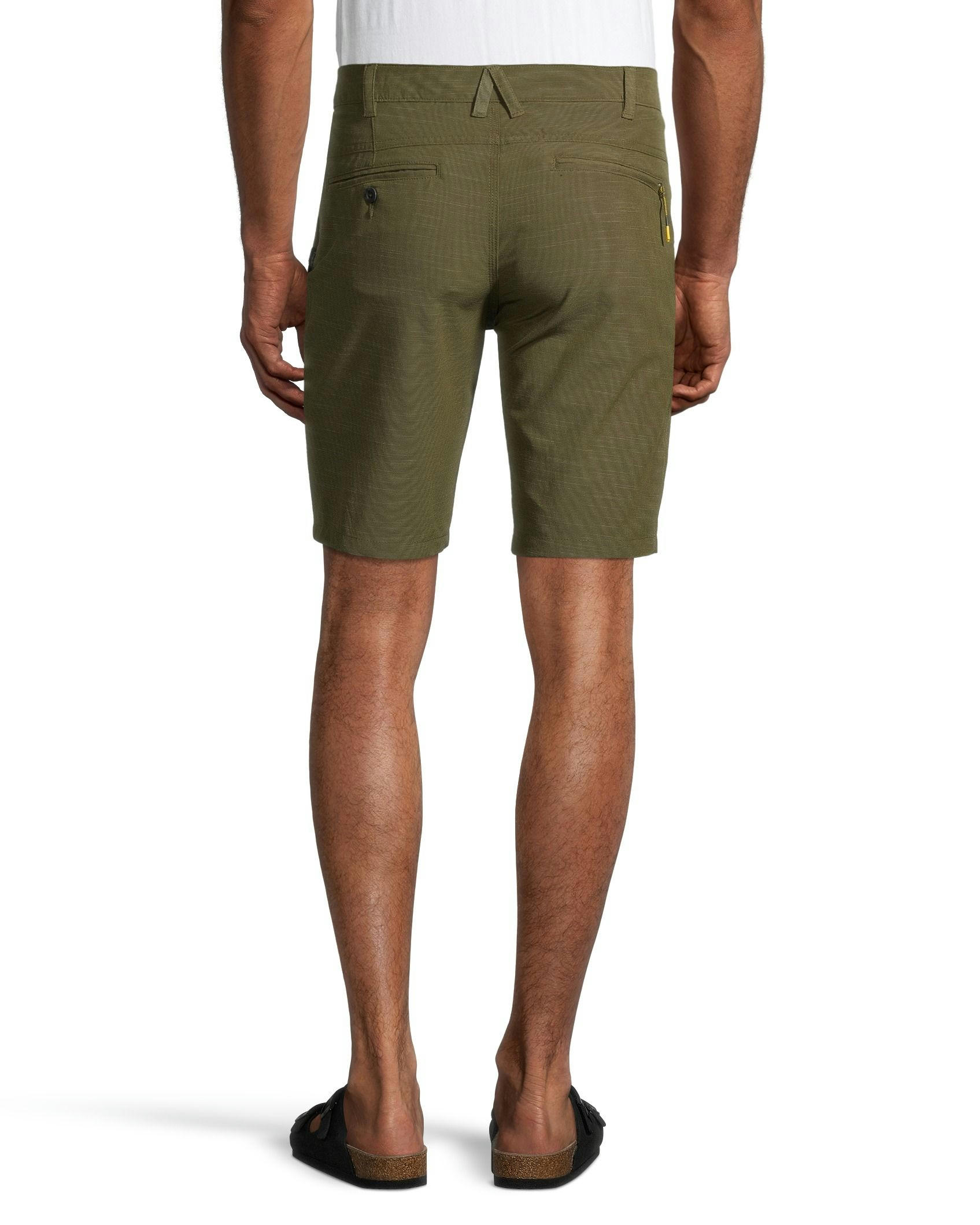 FarWest Mens End-On-End Mid Rise Quick Dry Stretch Hybrid Shorts