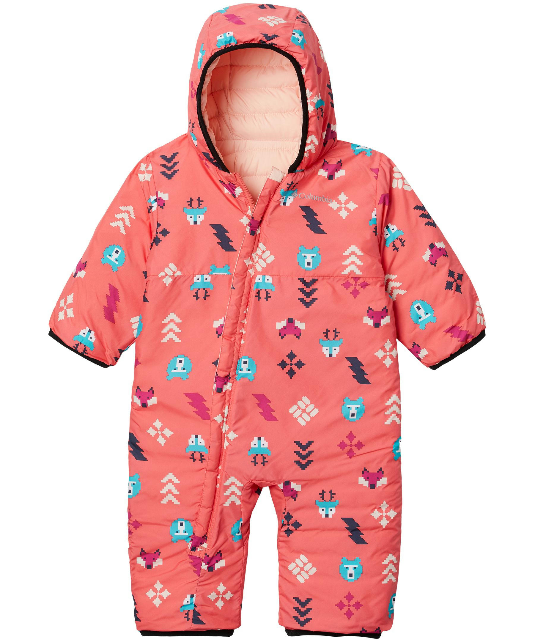 Columbia Infant Girls' Powder Lite Reversible Bunting Suit