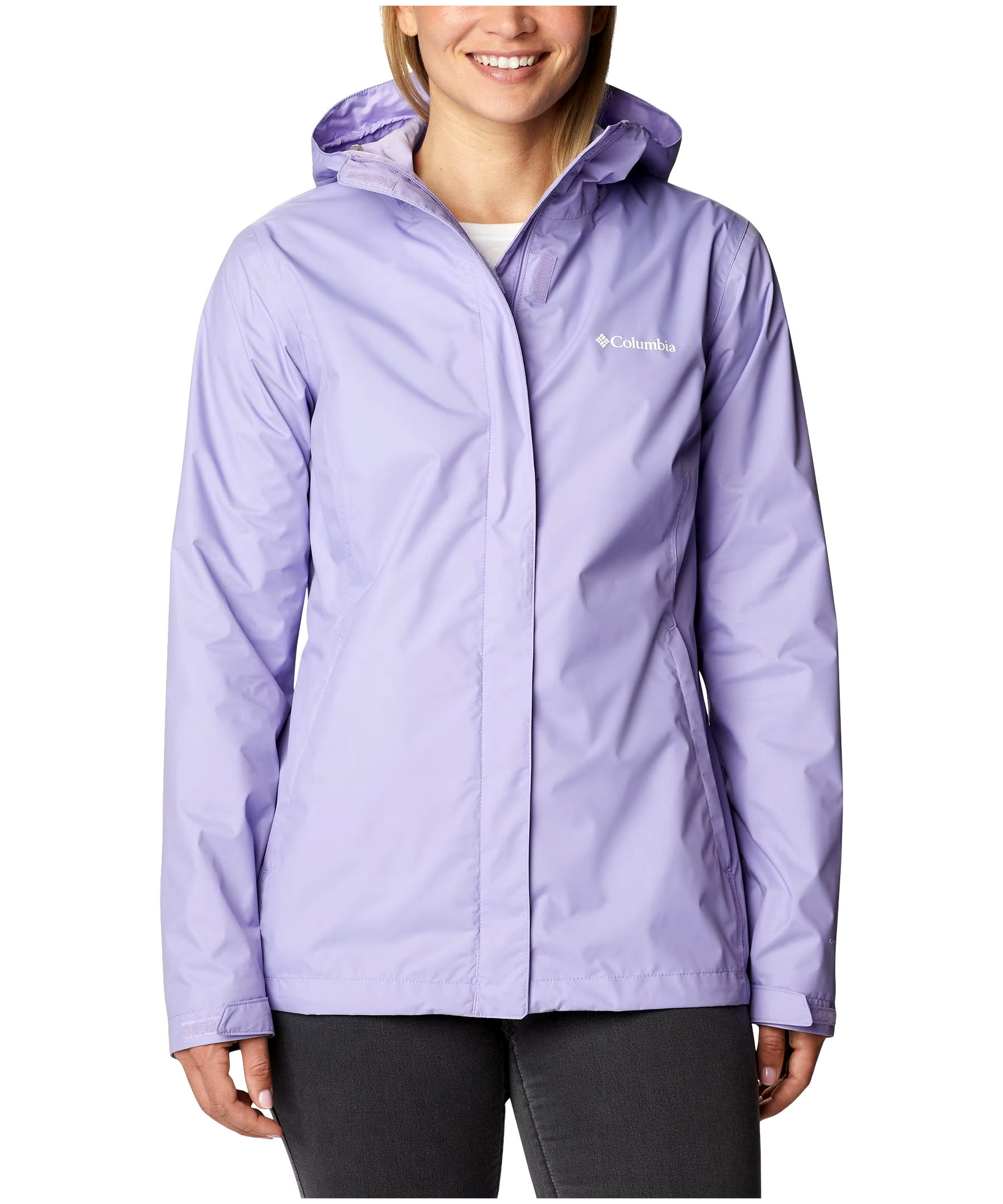 Columbia Women's Arcadia II Hooded Rain Jacket, Waterproof, Breathable, Packable, Shell