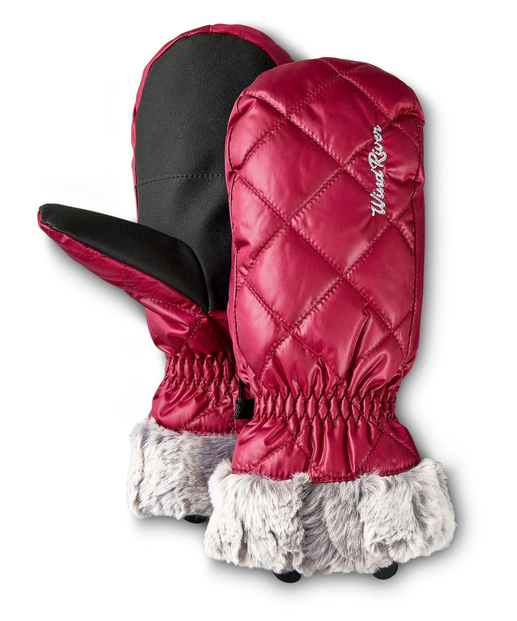 WindRiver Women's T-Max Insulation with Hyper-Dri Hyper Dri 3 Faux Fur Cuff Mittens