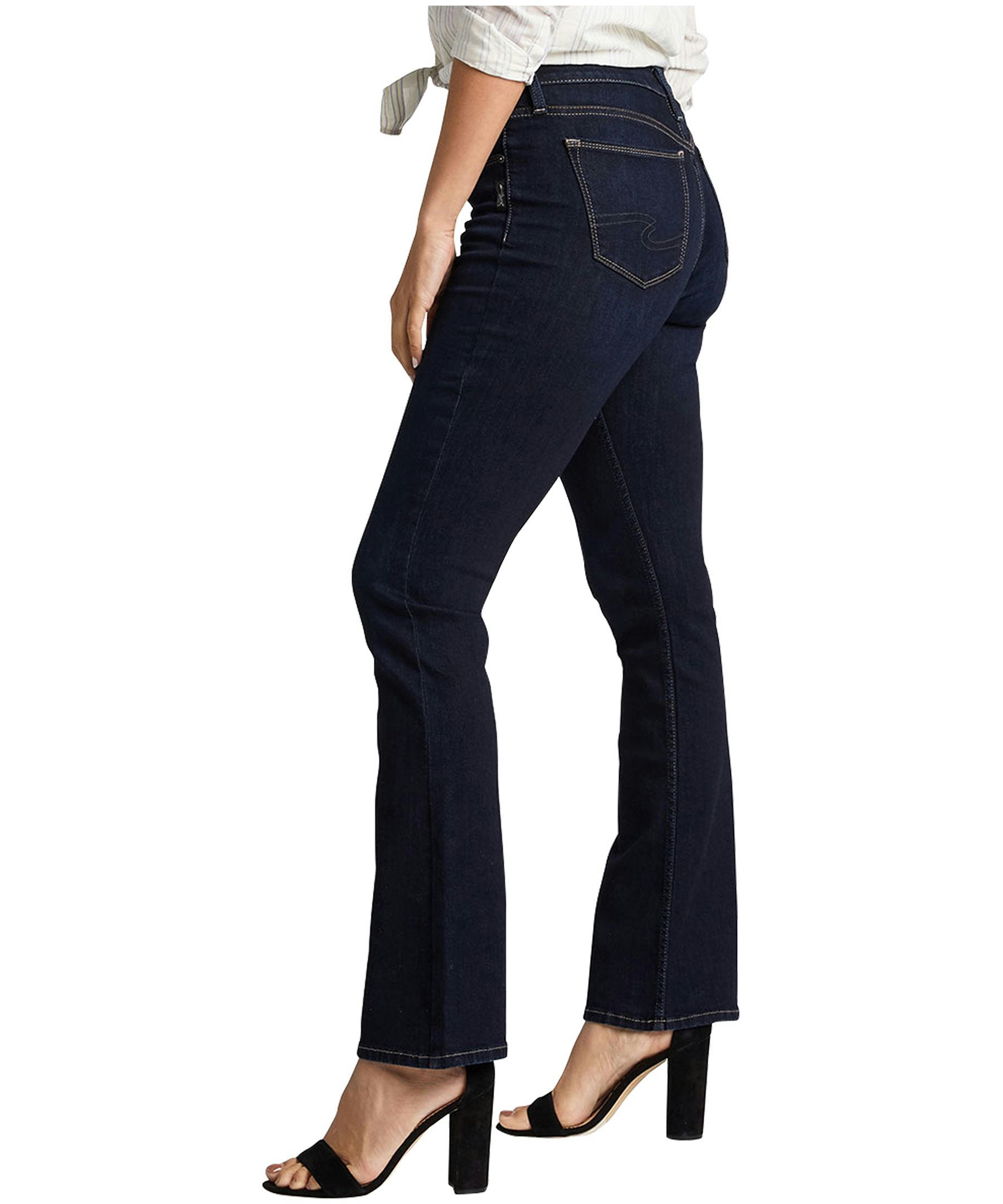 Silver Women's Avery High Rise Slim Boot Jeans - Rinse