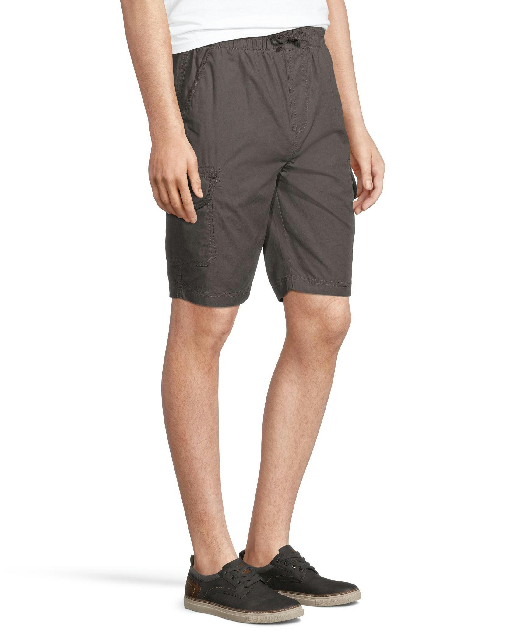 Civics Men's Mid Rise Relaxed Fit Cargo Cotton Shorts