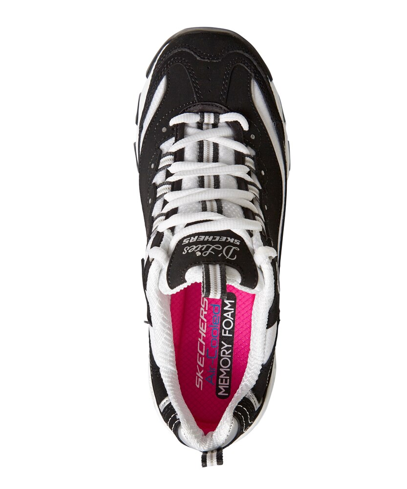 Skechers Women's D'Lites Biggest Fan Sneakers - Black/White