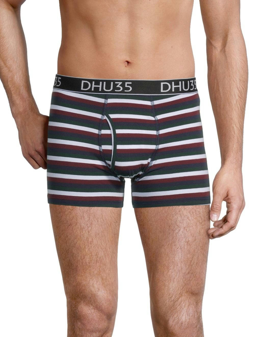 Denver Hayes Men's 3 Pack X-Mas Cotton Stretch Boxer Brief Underwear