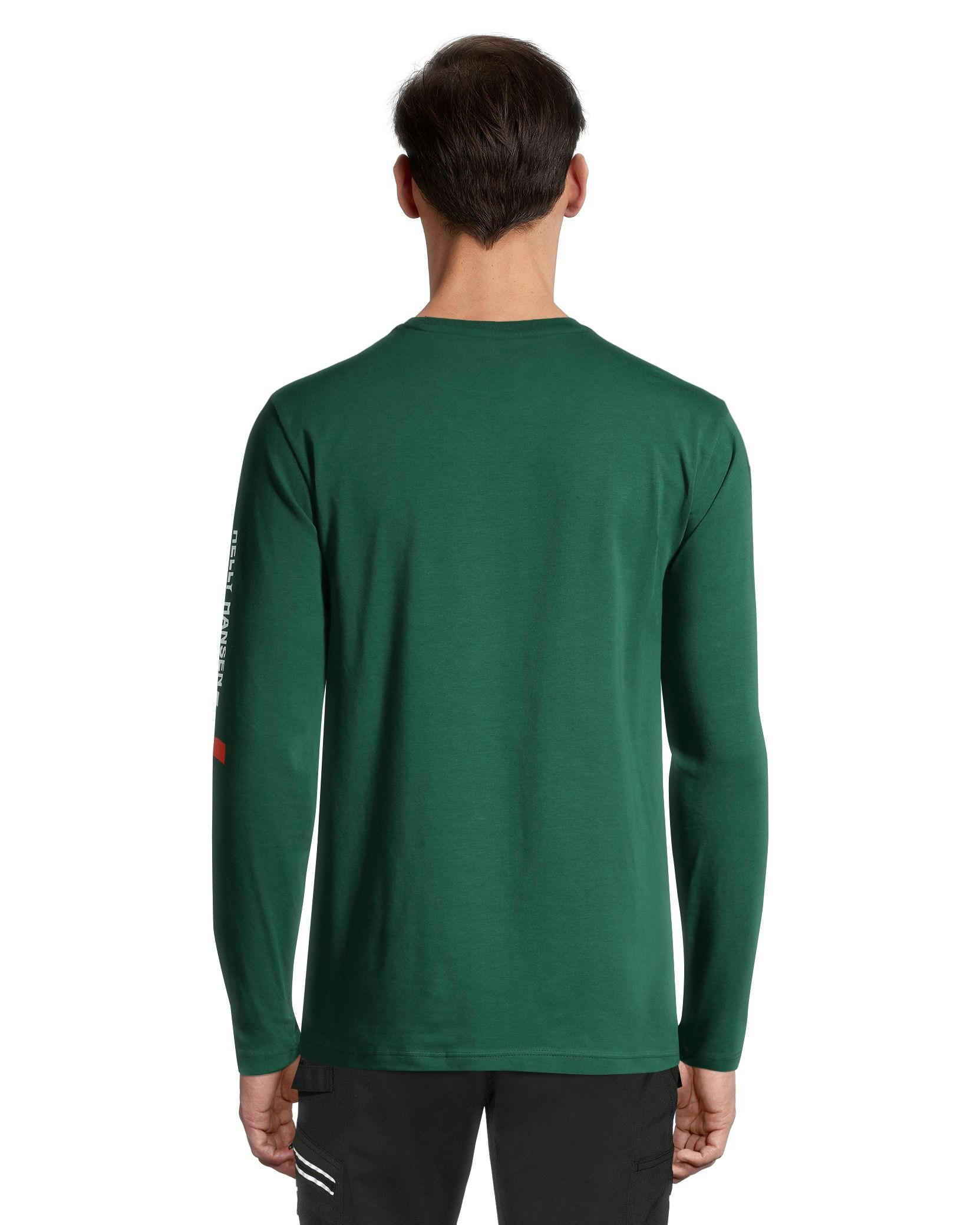 Helly Hansen Workwear Men's Long Sleeve Crewneck Graphic Work T Shirt - Stone Blue