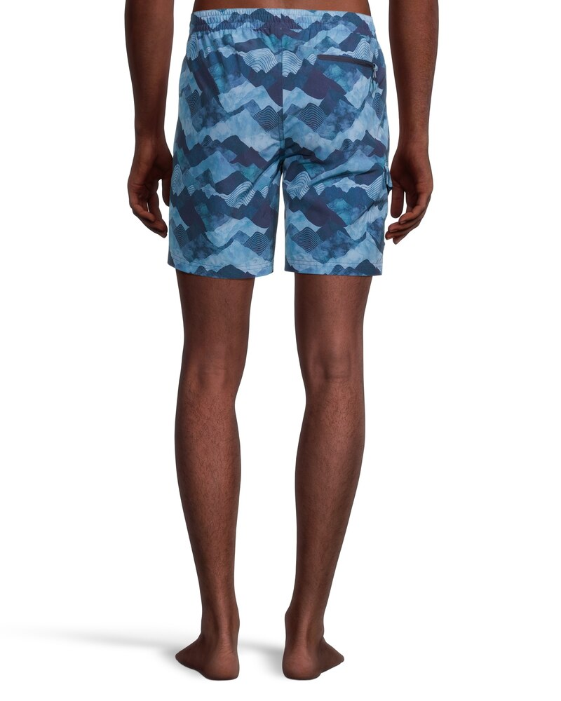 FarWest Men's All-Over-Print Quick Dry E-Board Shorts