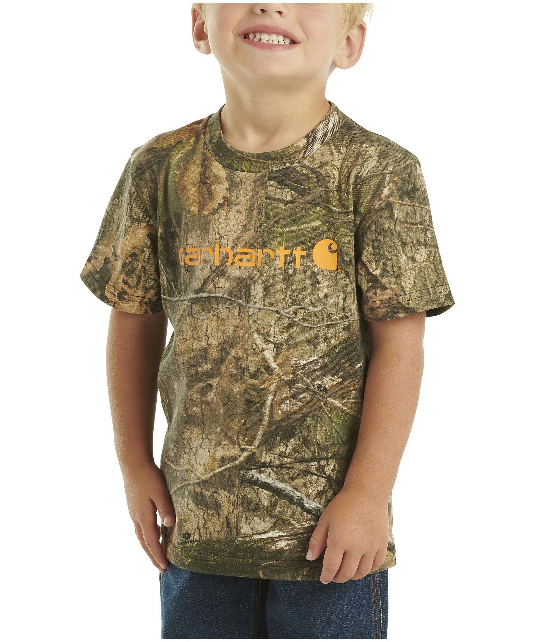 Carhartt Kids' Unisex Logo Camo Short Sleeve T-Shirt