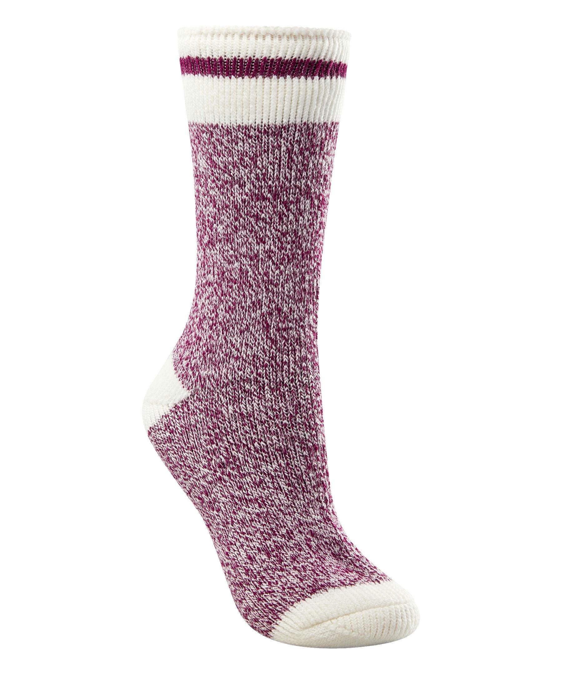 WindRiver Women's Twist Knit Thermal T-Max Heat Crew Socks