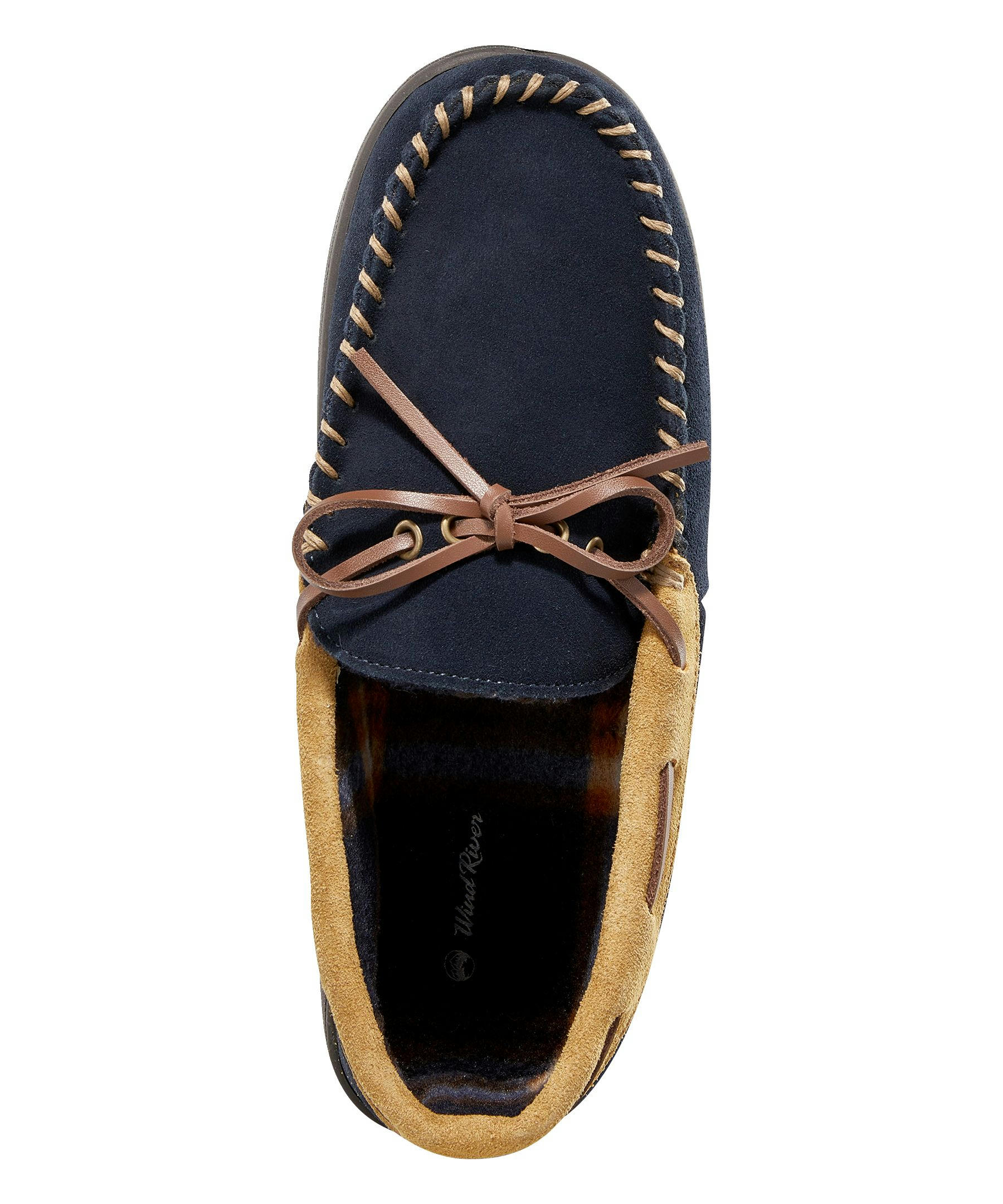 WindRiver Men's Suede Handsewn Slippers