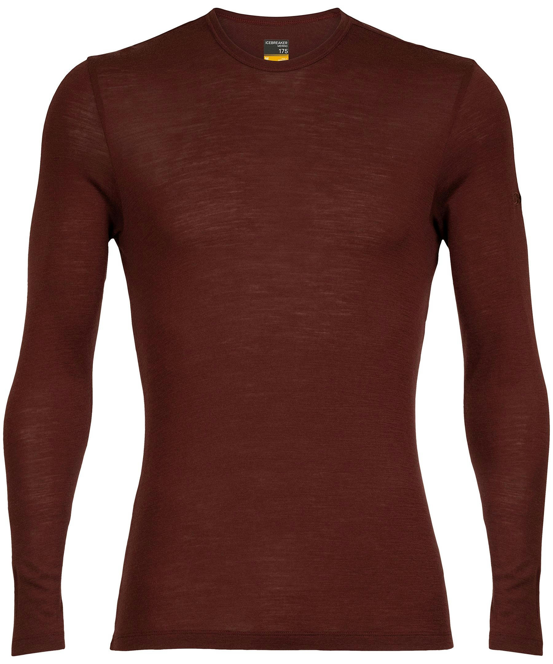 Icebreaker Men's 175 Everyday Long Sleeve Crew Slim Fit Base Layer Top