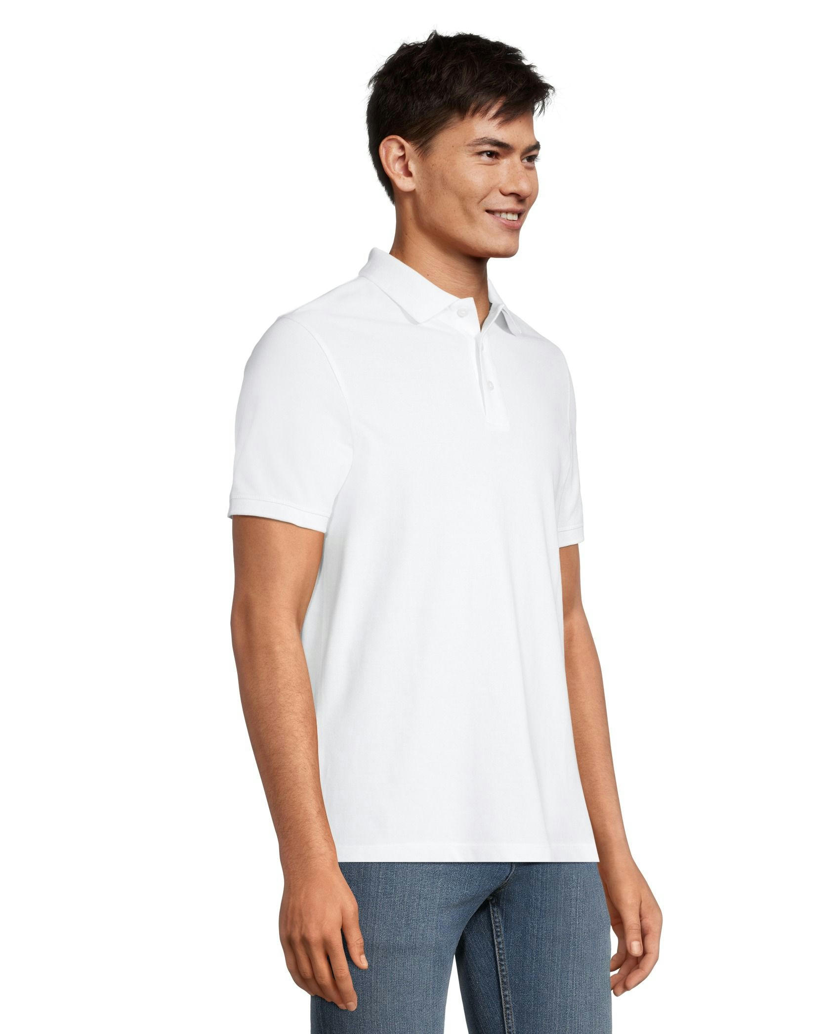 Denver Hayes Men's 50 Wash Stretch Pique Polo - Classic Fit