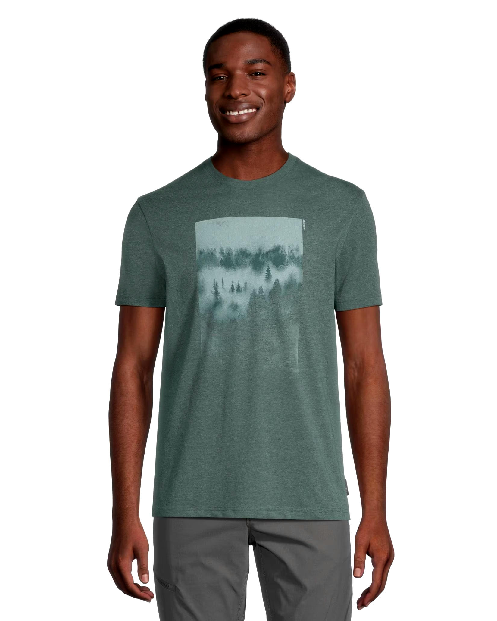 WindRiver Men's Adventure Awaits Graphic Short Sleeve Crew Neck T Shirt