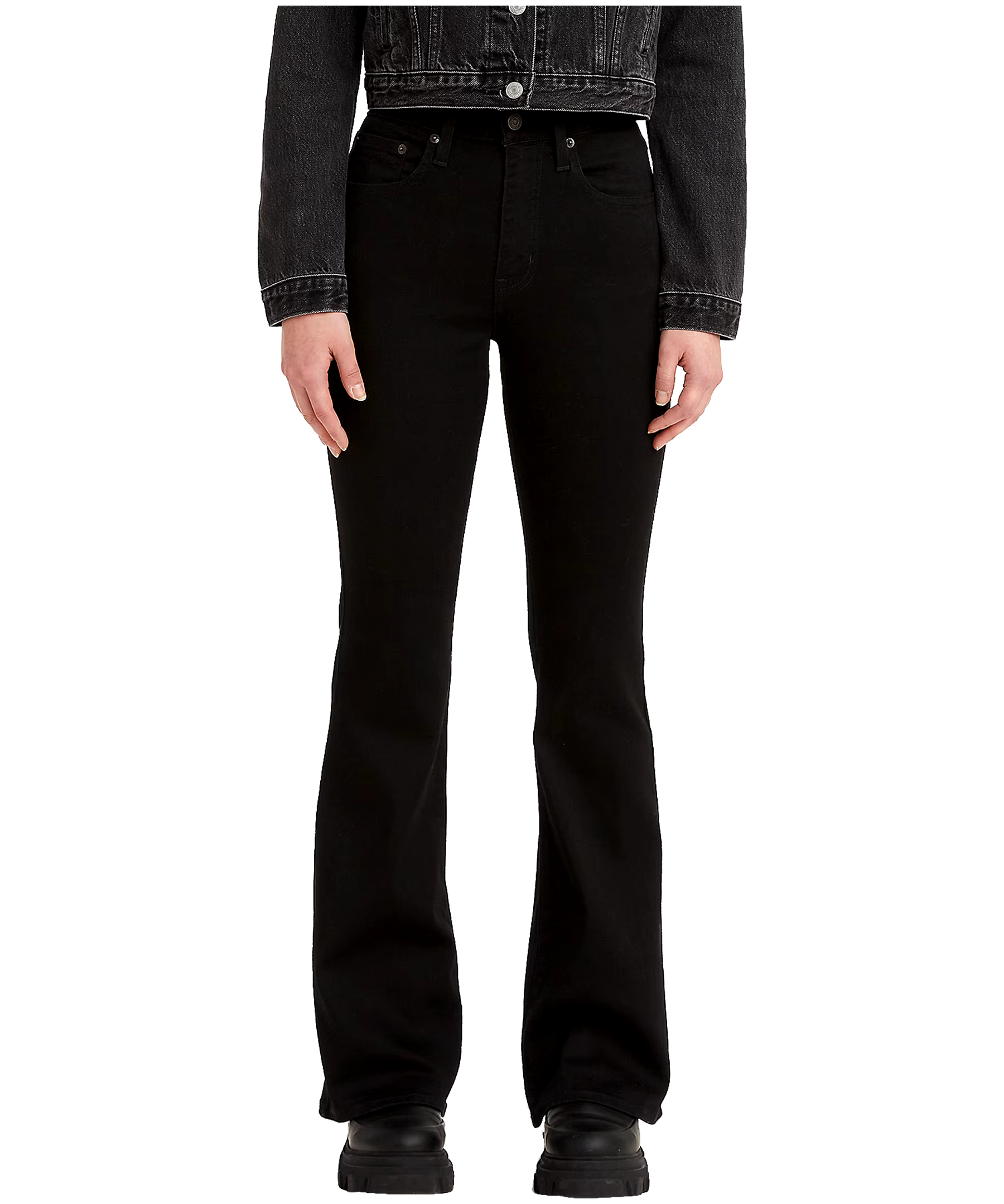 Levi's Women's 726 High Rise Flare Jeans - Black