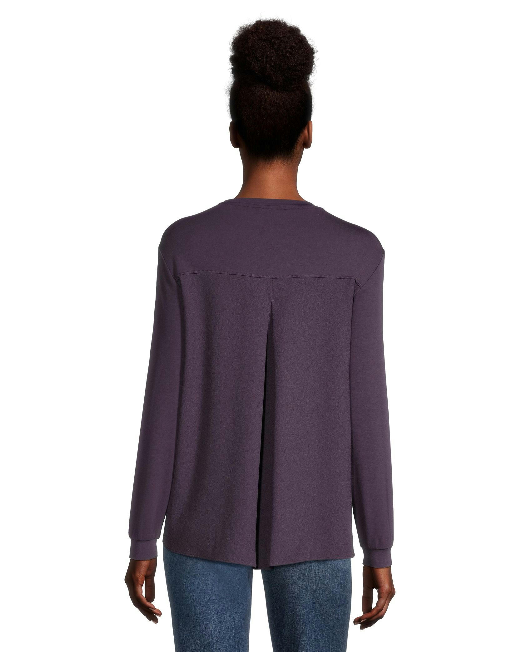 Denver Hayes Women's Relaxed Fit Long Sleeve High Low Shirt