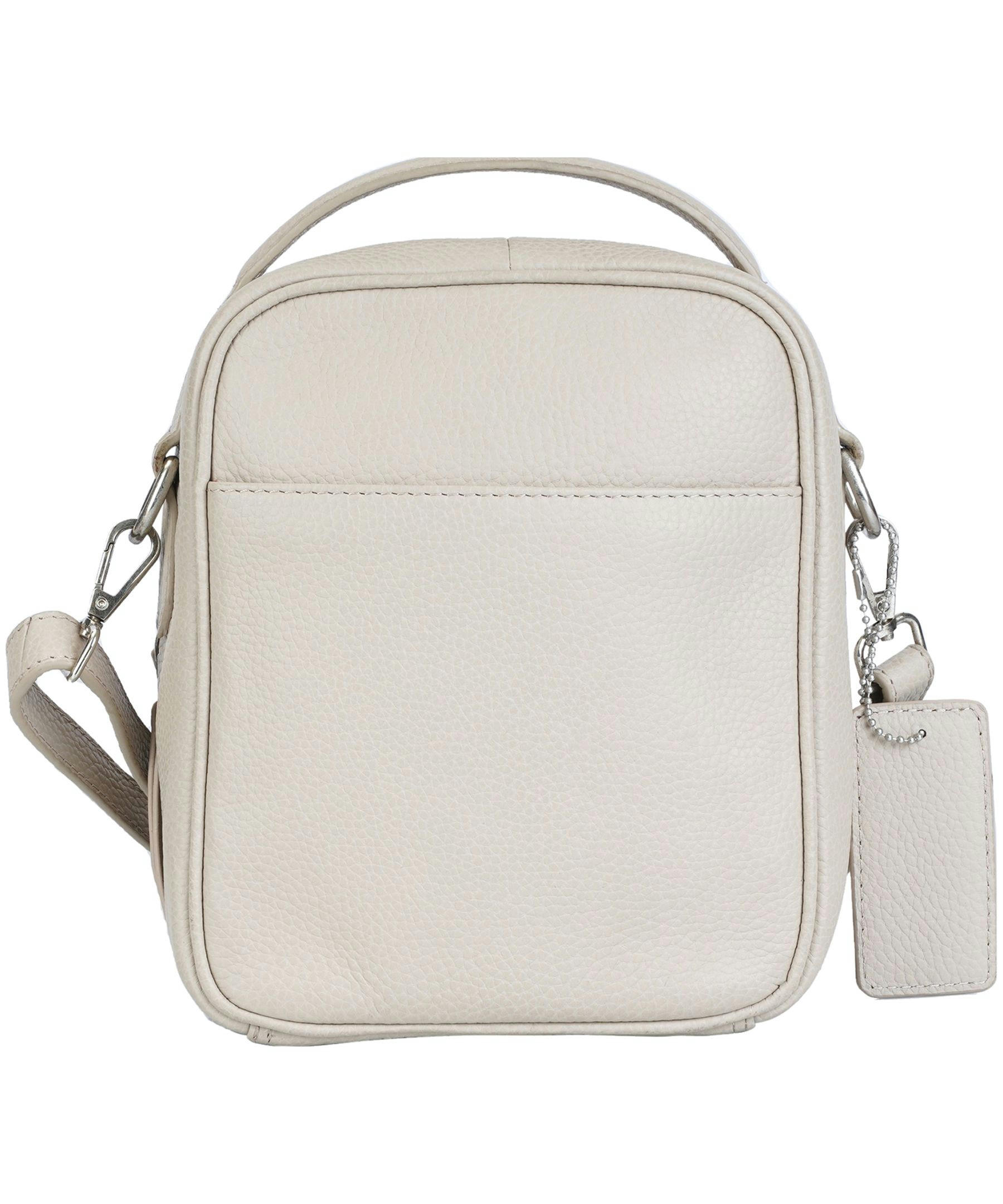 Mancini Leather Goods Women's Pebelled Daisy North/South Crossbody Bag