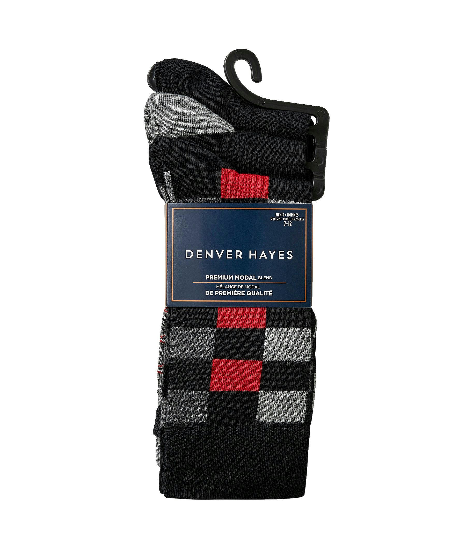 Denver Hayes Men's 3 Pack Bogo Casual Crew Socks