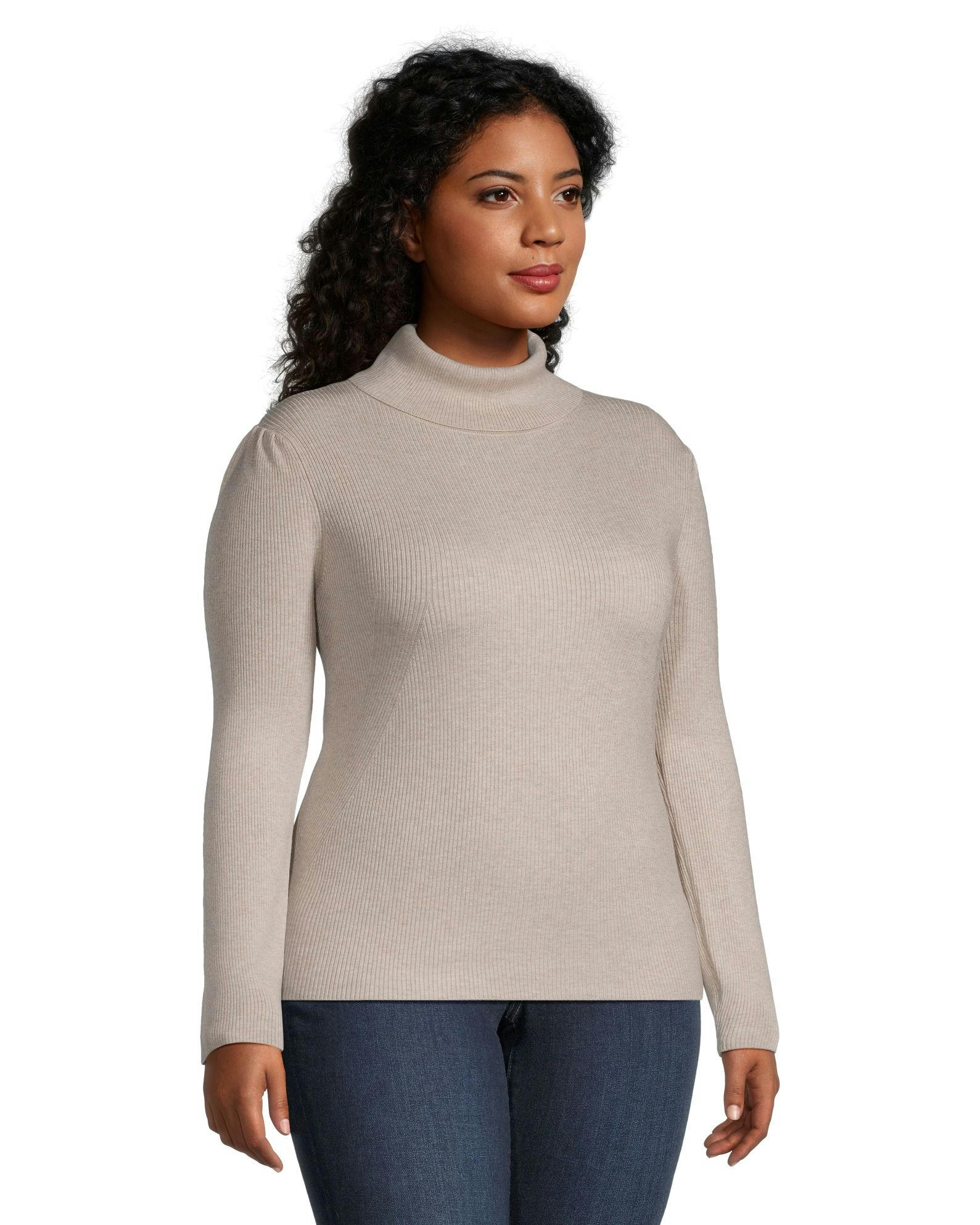 Denver Hayes Women's Fitted Ribbed Turtleneck