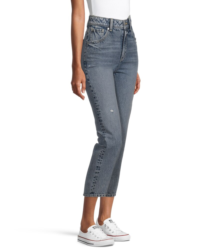 Denver Hayes Women's High Rise Straight Leg Crop Jeans