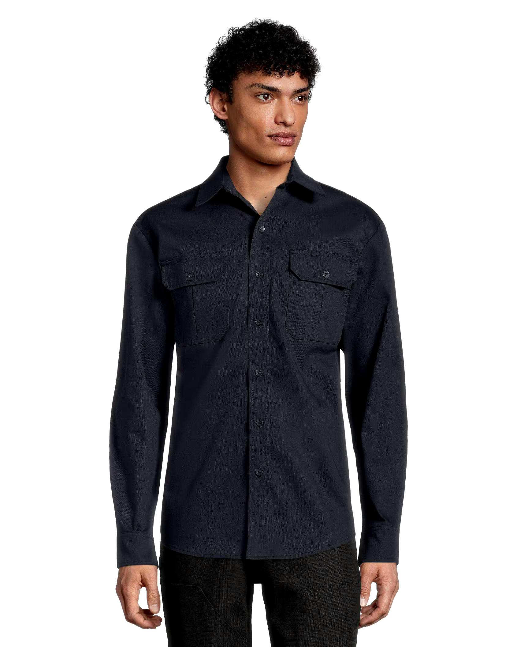 Dakota WorkPro Series Men's Button Front Stretch Poly Cotton Long Sleeve Work Shirt
