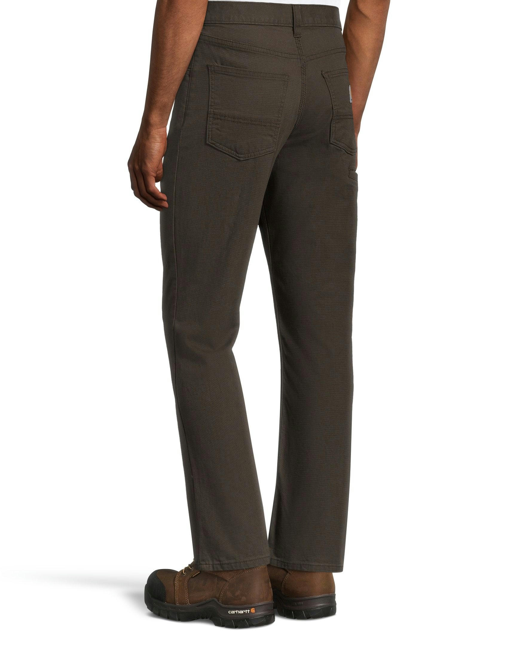 Carhartt Men's Rugged Flex Rigby Relaxed Fit 5 Pocket Work Pants - Dark Coffee -