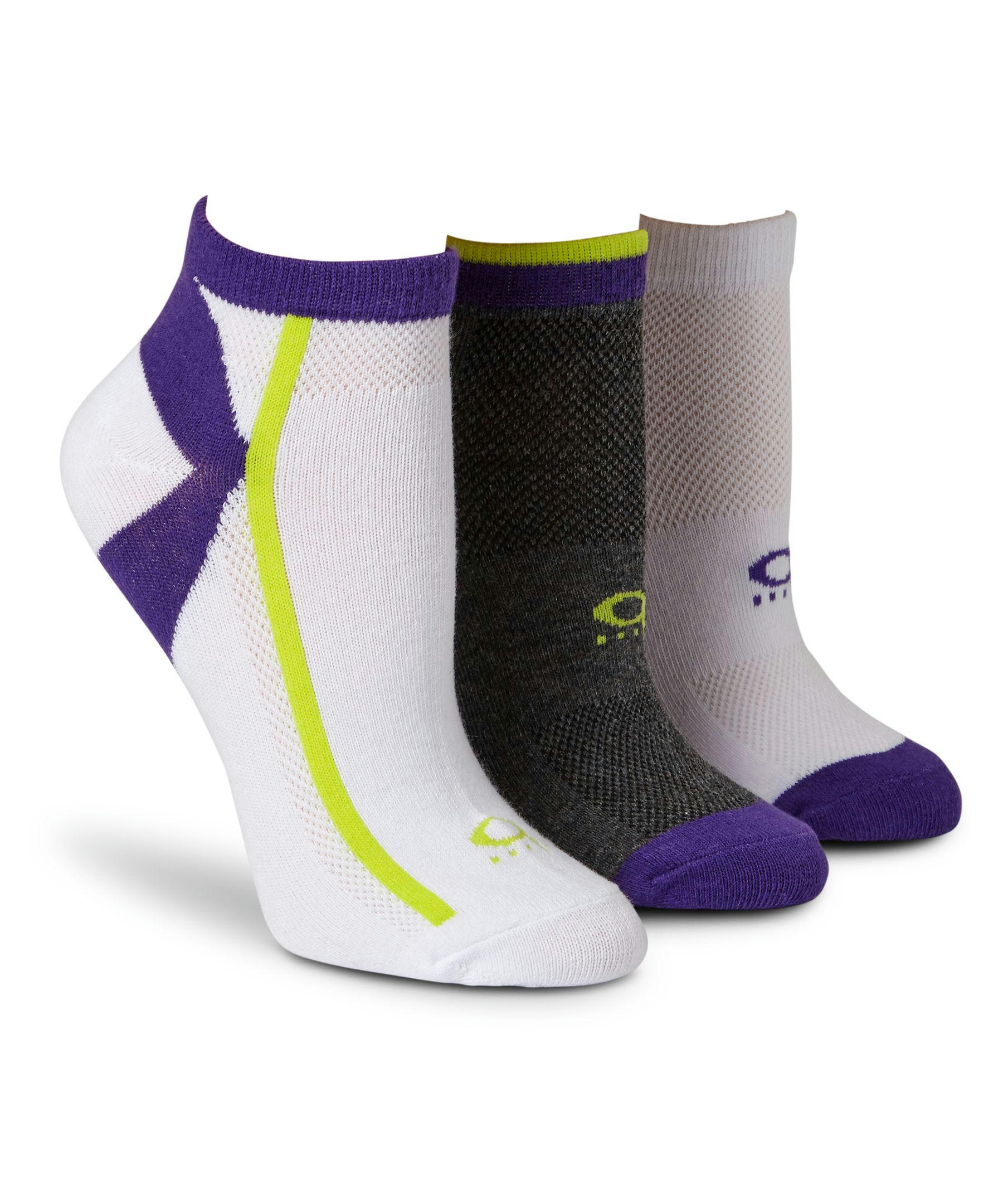 Shambhala Women's 3-Pack Mesh Ankle Sport Socks