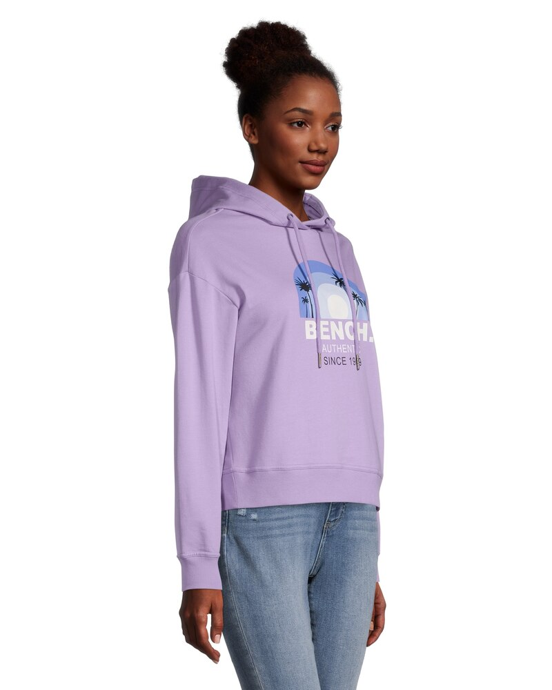 Bench Women's French Terry Cropped Hoodie Sweatshirt