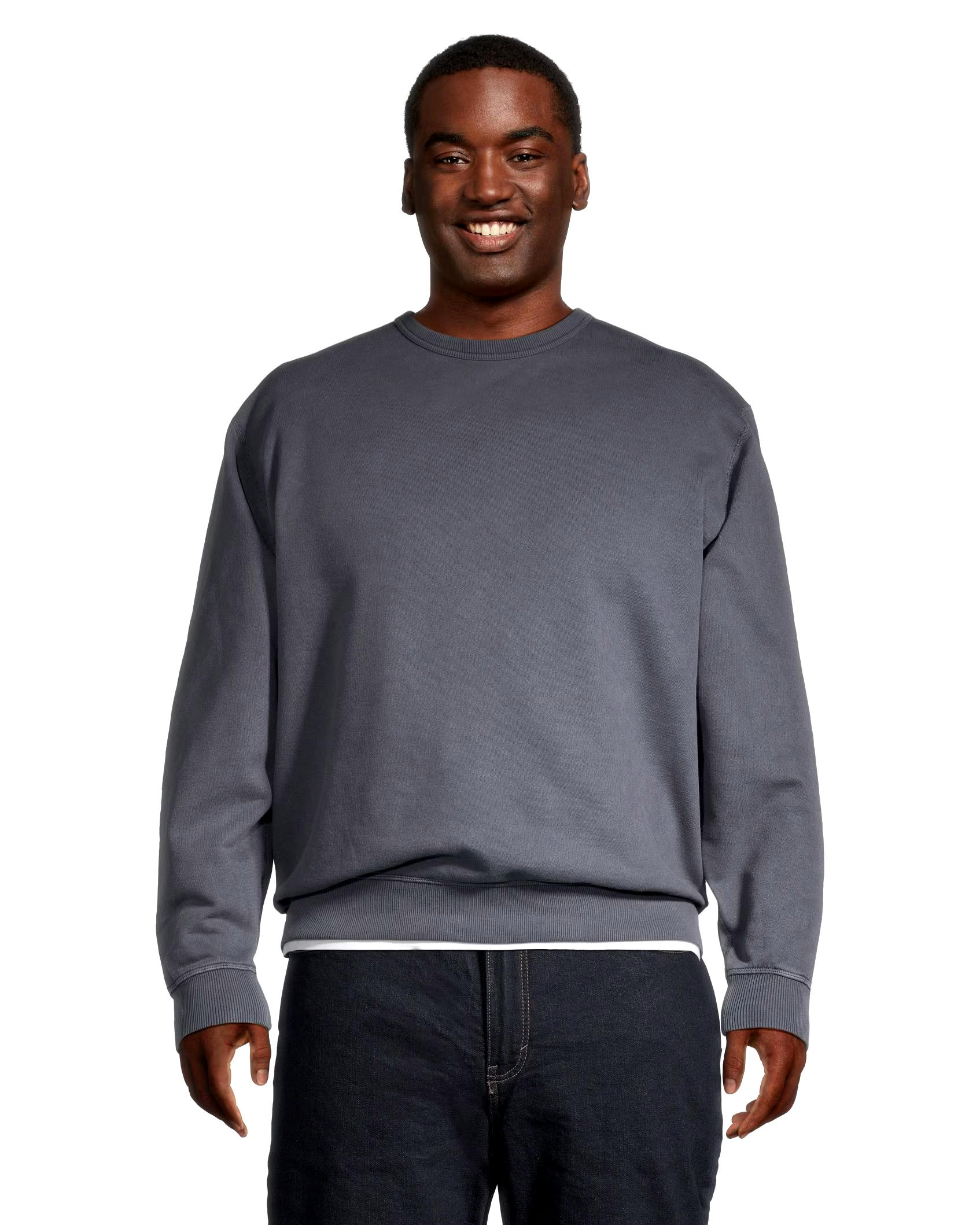 WindRiver Men's Original Fleece Cotton Crewneck Sweatshirt