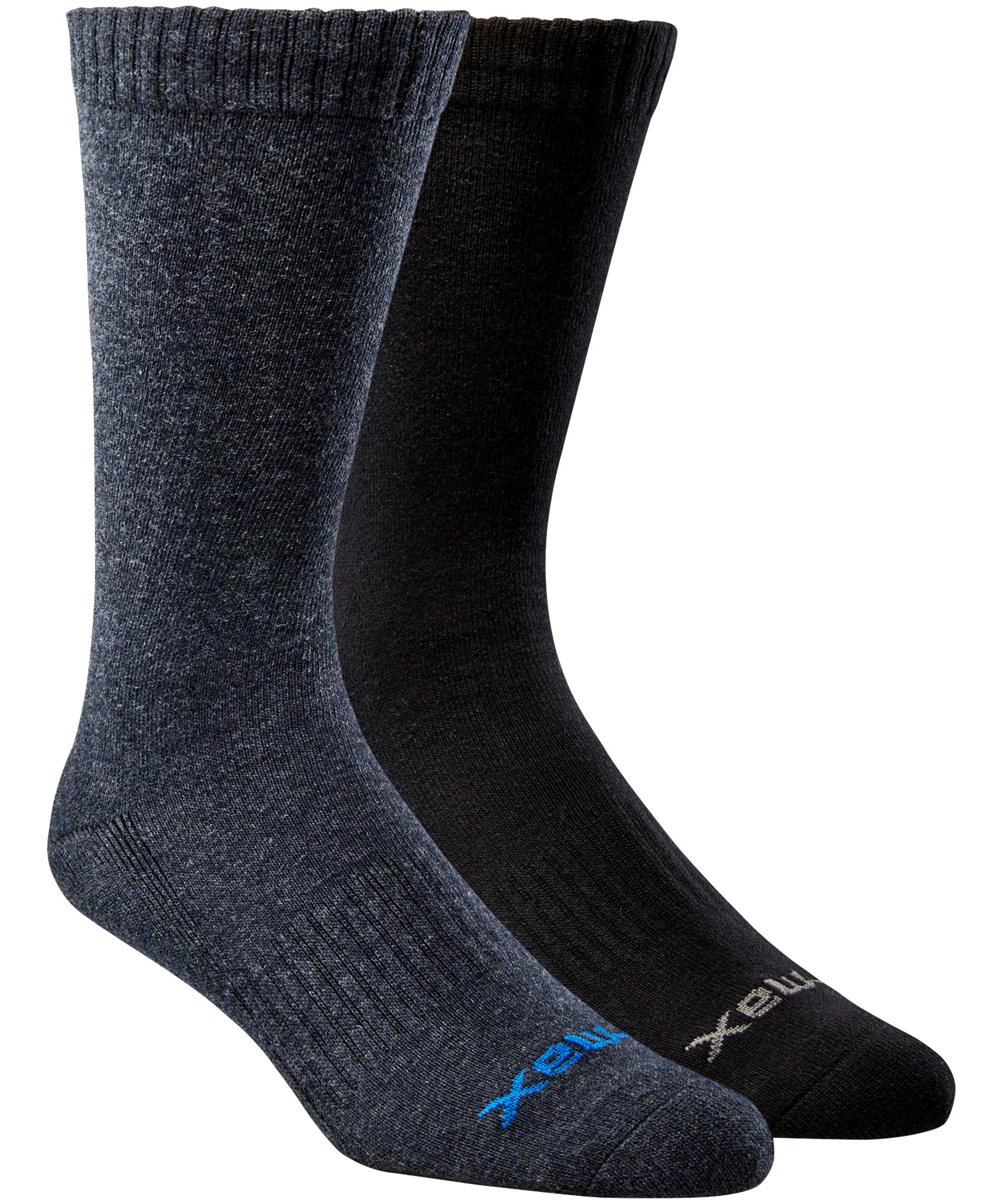 WindRiver Men's T-Max 2 Pack Casual Cushioned Sole Socks